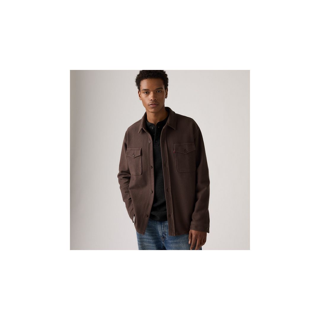 Levi's Bayview Soft Worker Sweatshirt In Brown