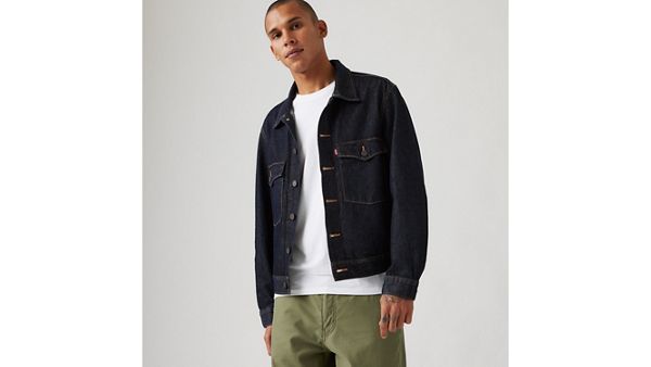 Embarcadero Station Jacket — Love Your Smile - Dark Wash