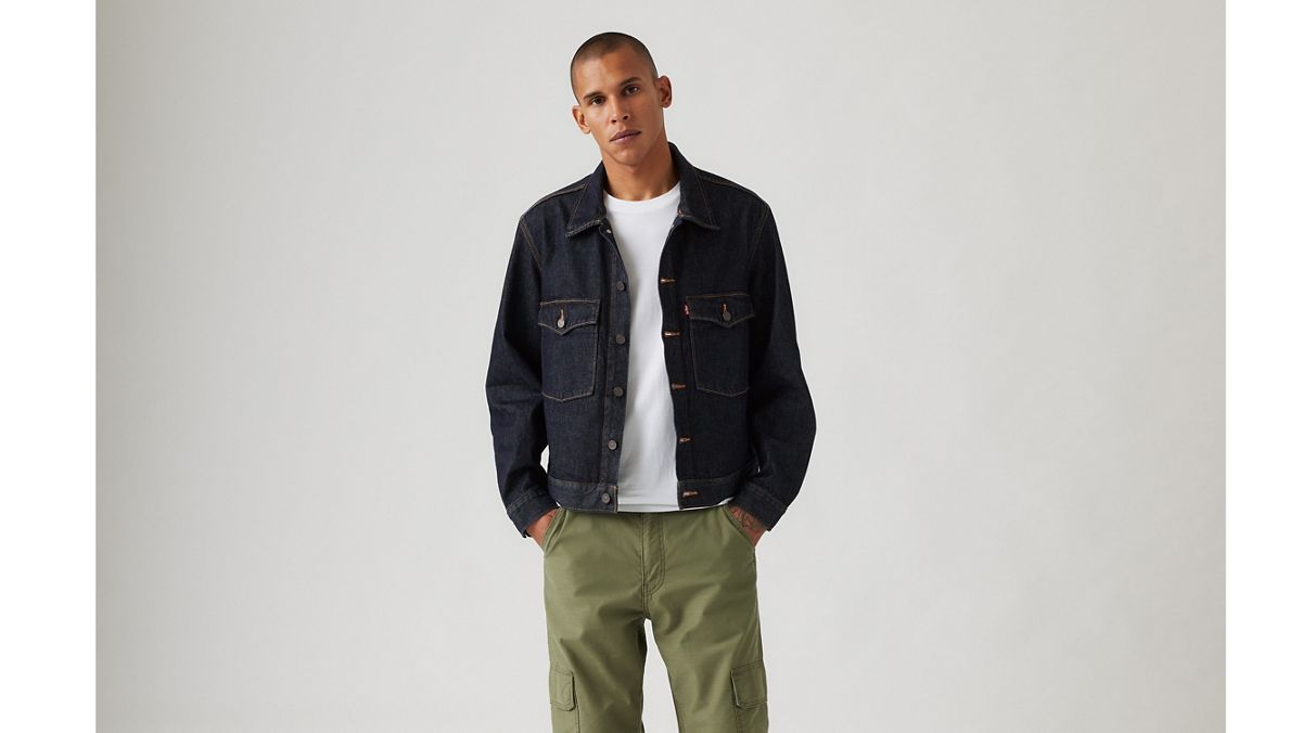 Embarcadero Station Jacket — Love Your Smile - Dark Wash