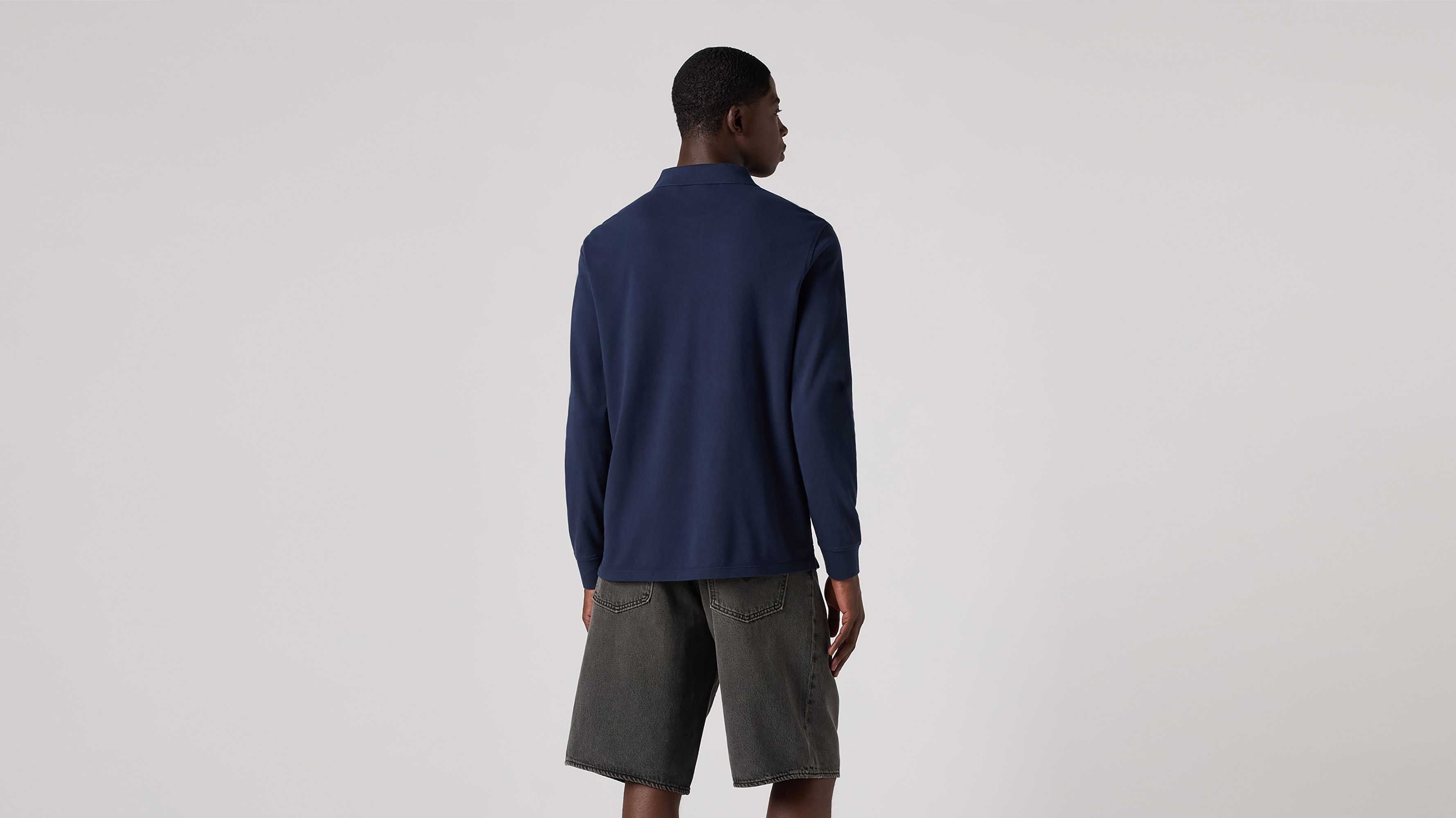 Long Sleeve Housemark Polo Shirt 2