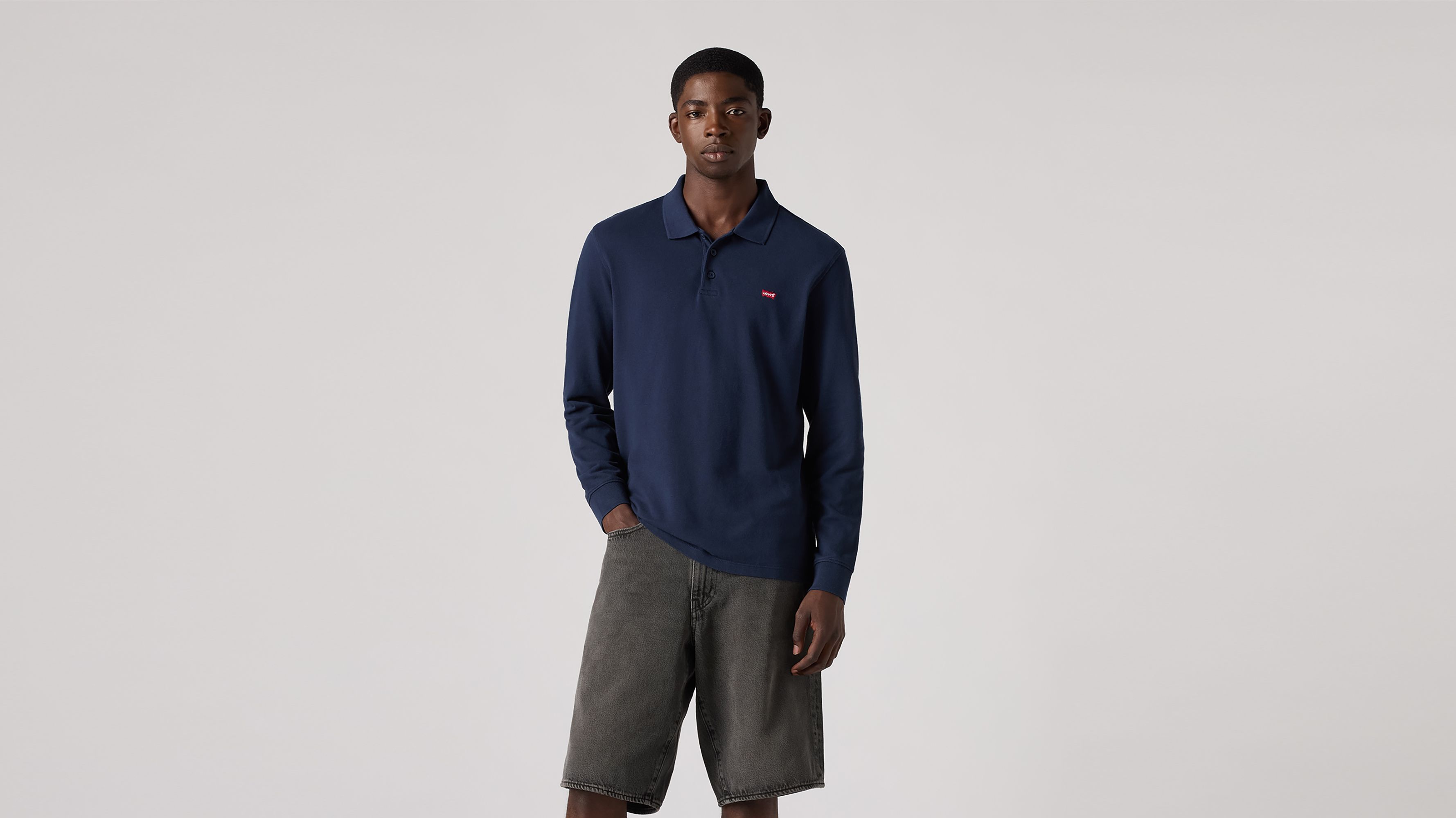 Long Sleeve Housemark Polo Shirt 3