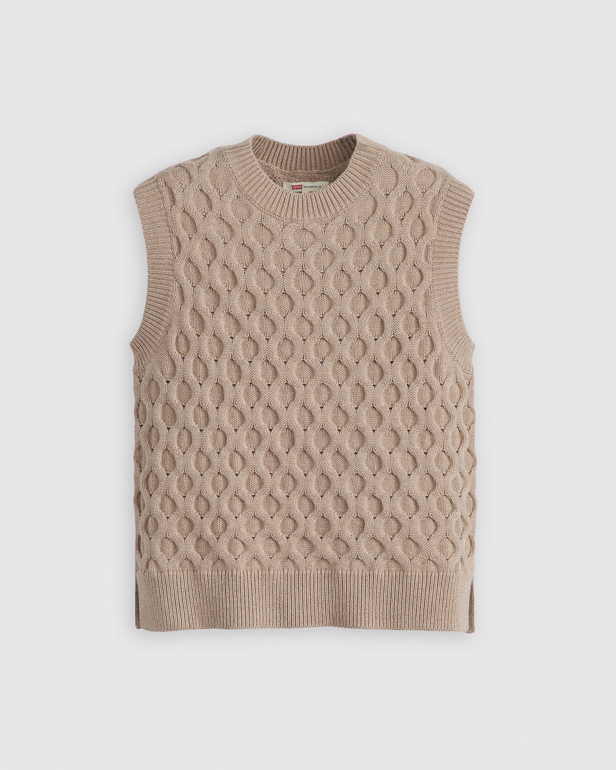 Bluebell Cable Sweater Vest - White | Levi's® US Bluebell Cable Sweater Vest - White | Levi's® US