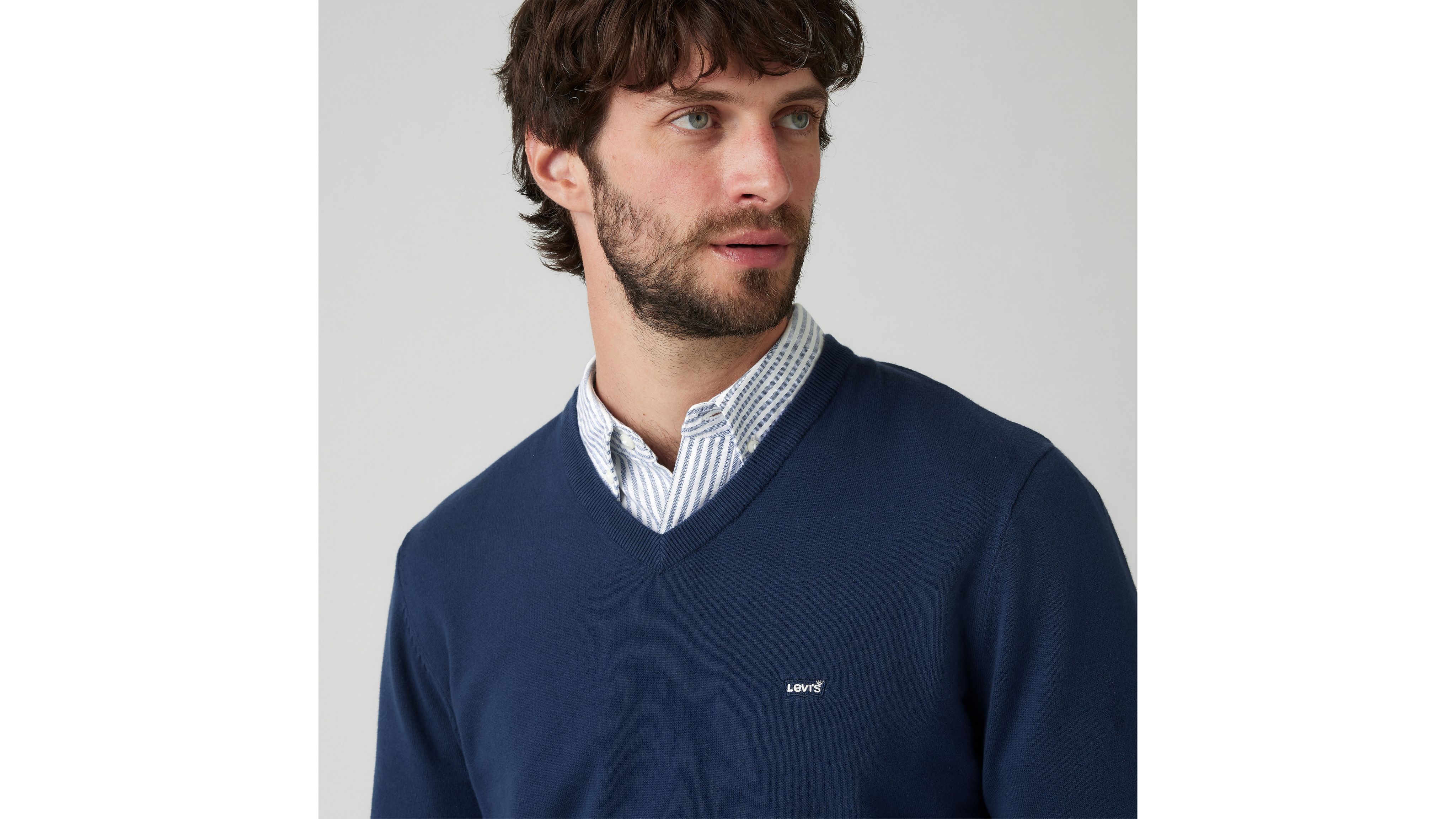 V-Neck Housemark Sweater 4