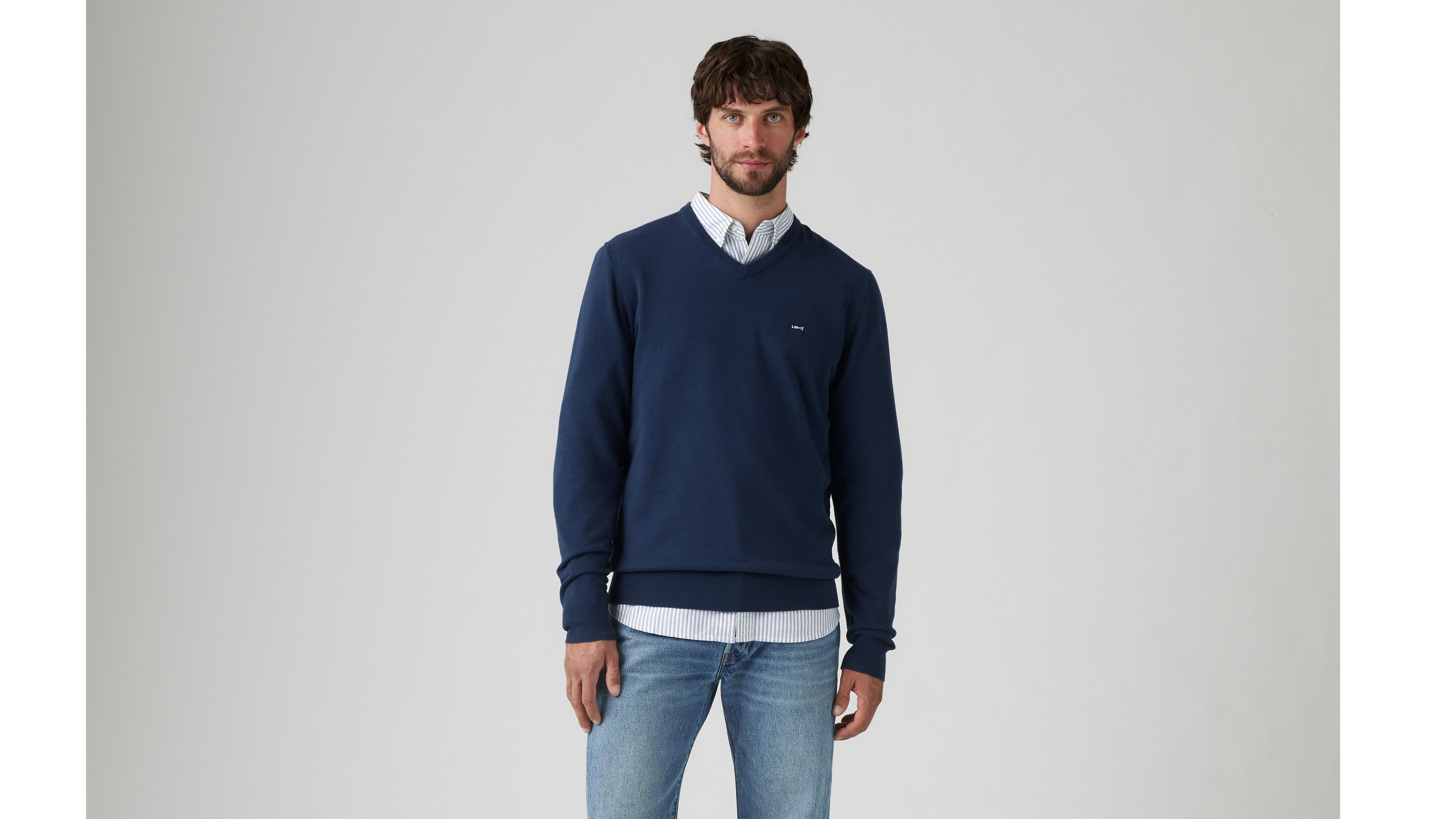 V-Neck Housemark Sweater 2