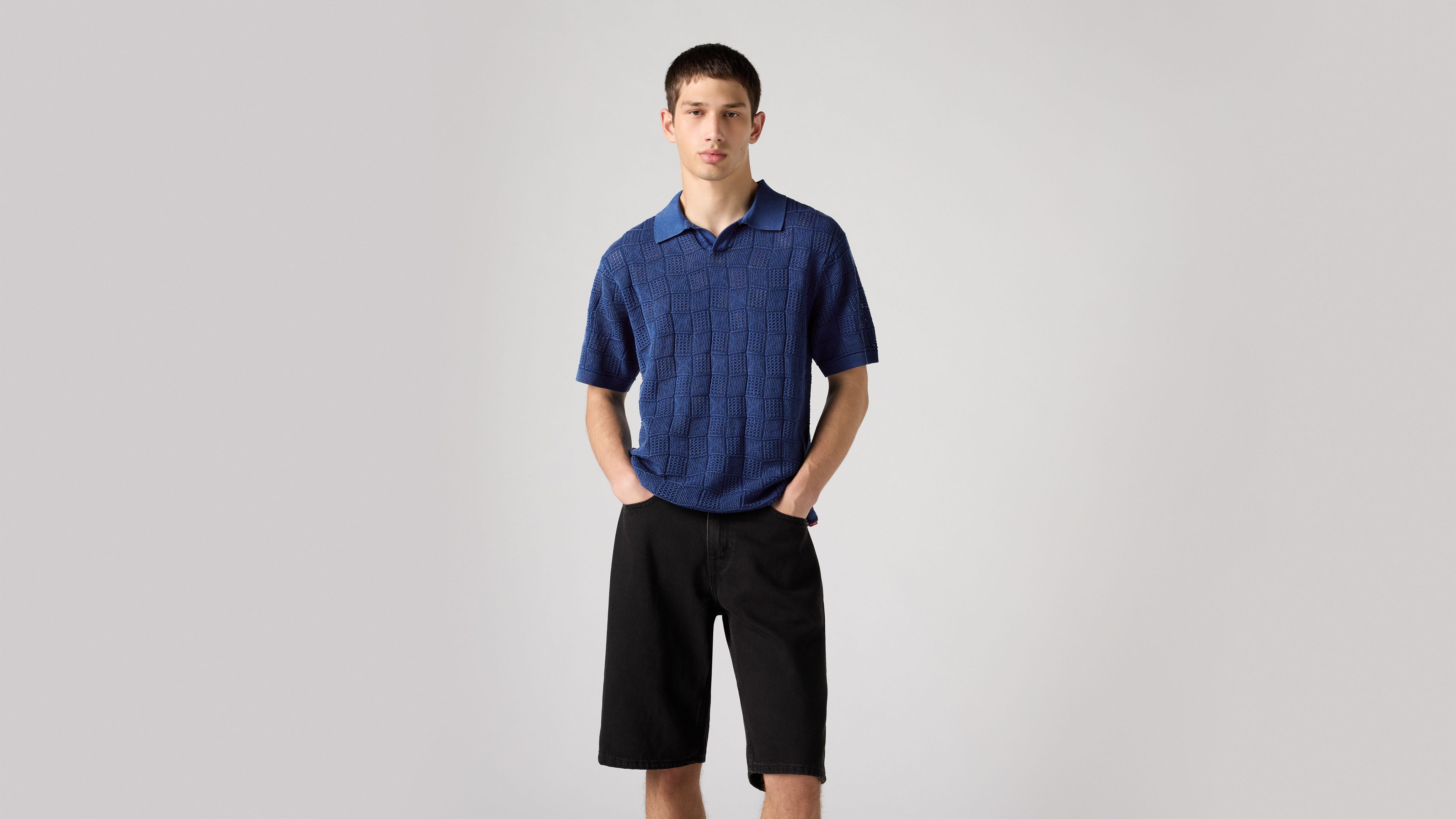 Open Collar Sweater Polo - Blue | Levi's® US