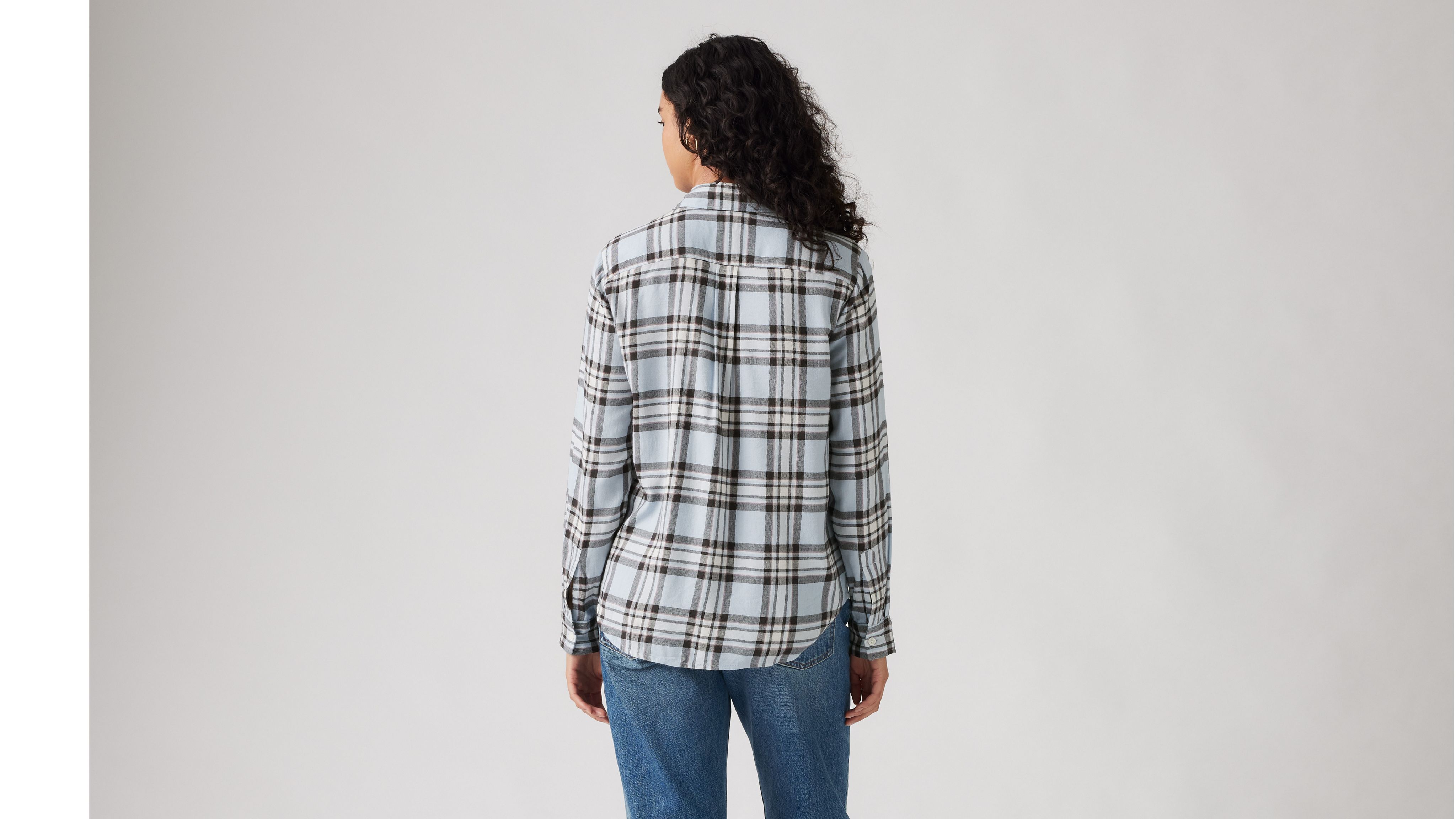 Shop Levi's Harriet Flannel Shirt In Niagara Mist