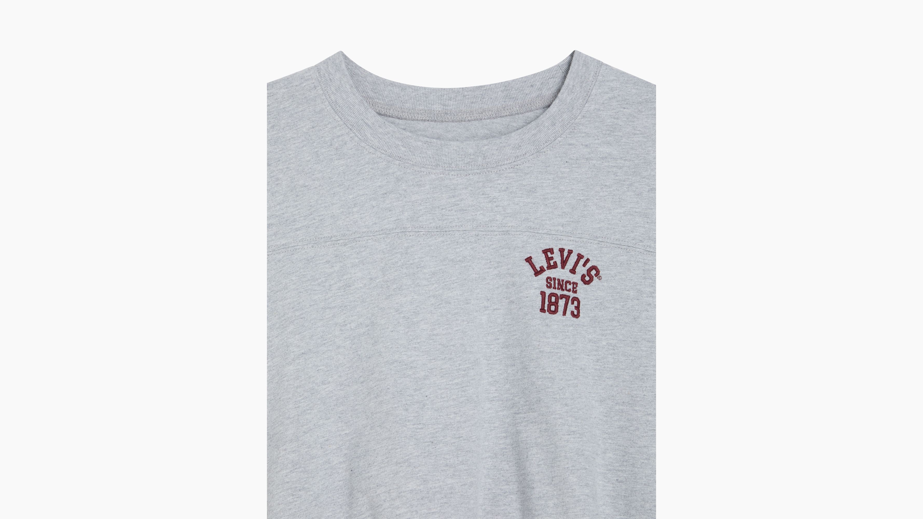 Graphic Crop Football Tee 7