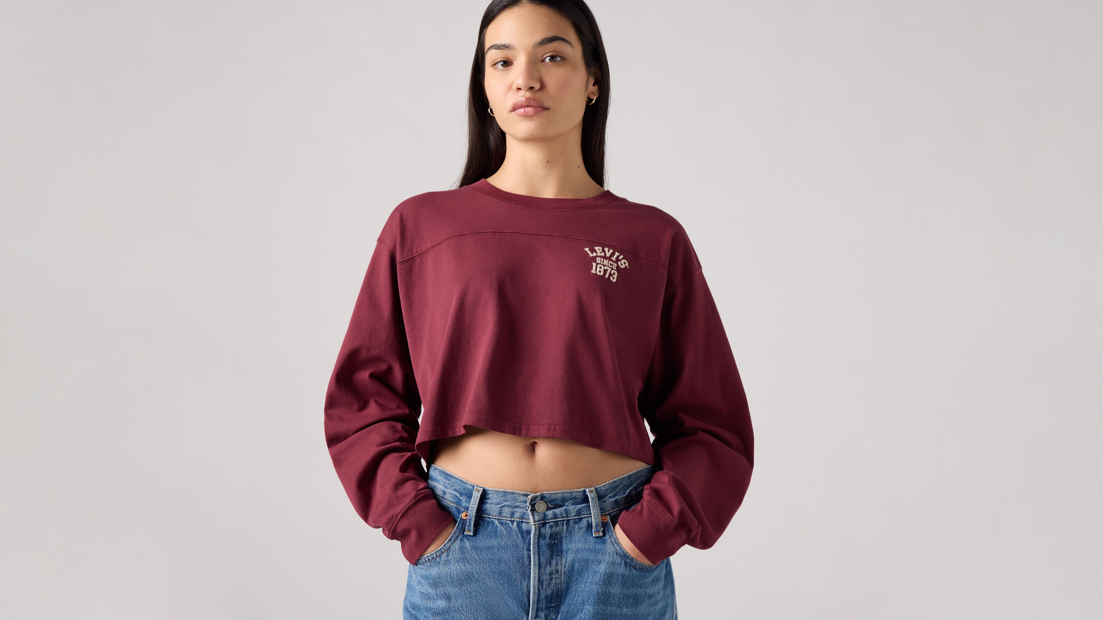 Graphic Crop Football Tee 1
