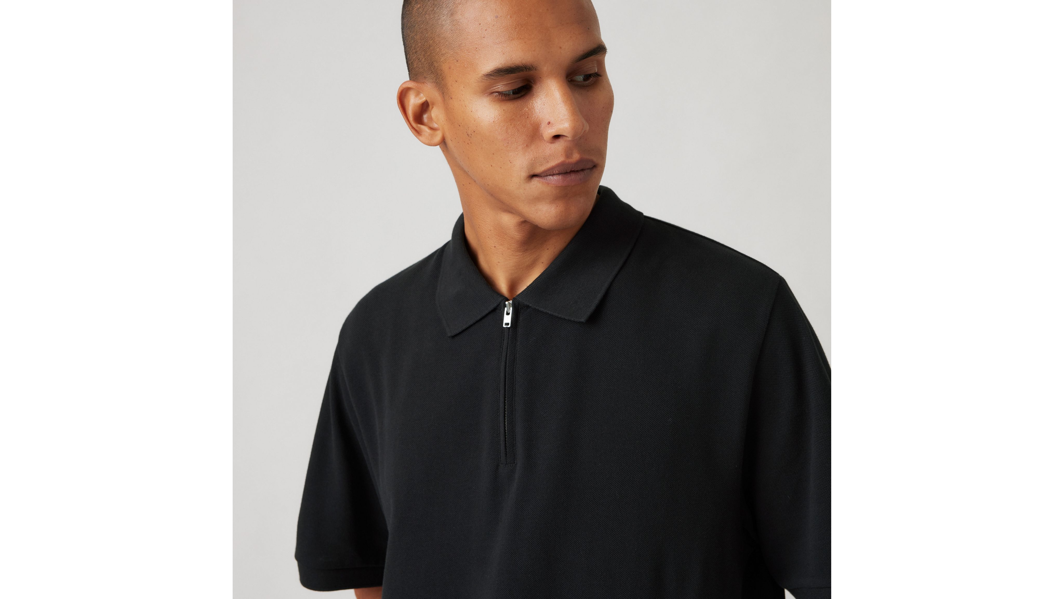 【HI FI FNK】Grade Zip Polo Zip Polo Shirt - Black | Levi's® US