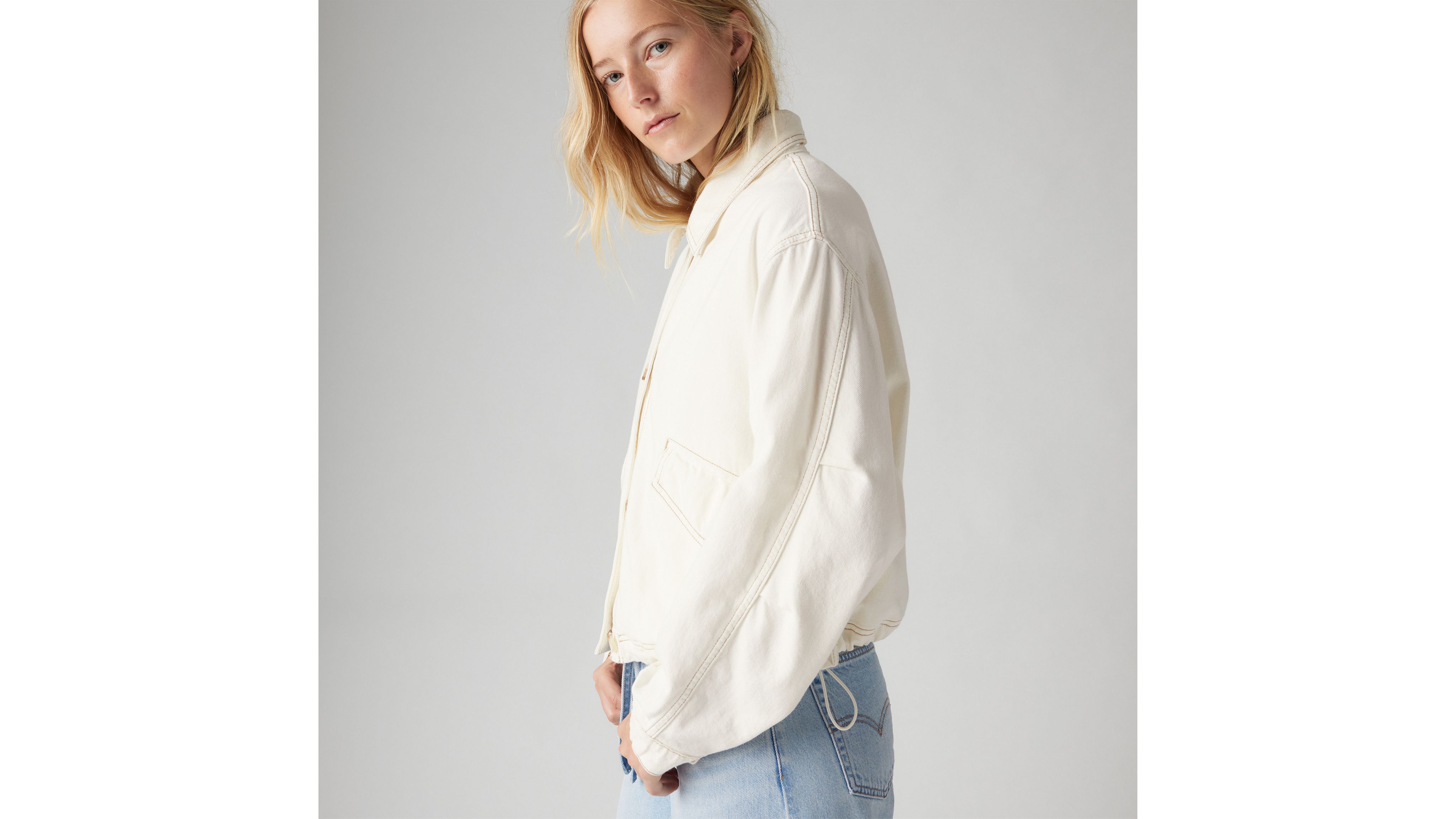 Levi's Janis Utility Jacket In Serenity Tomorrow