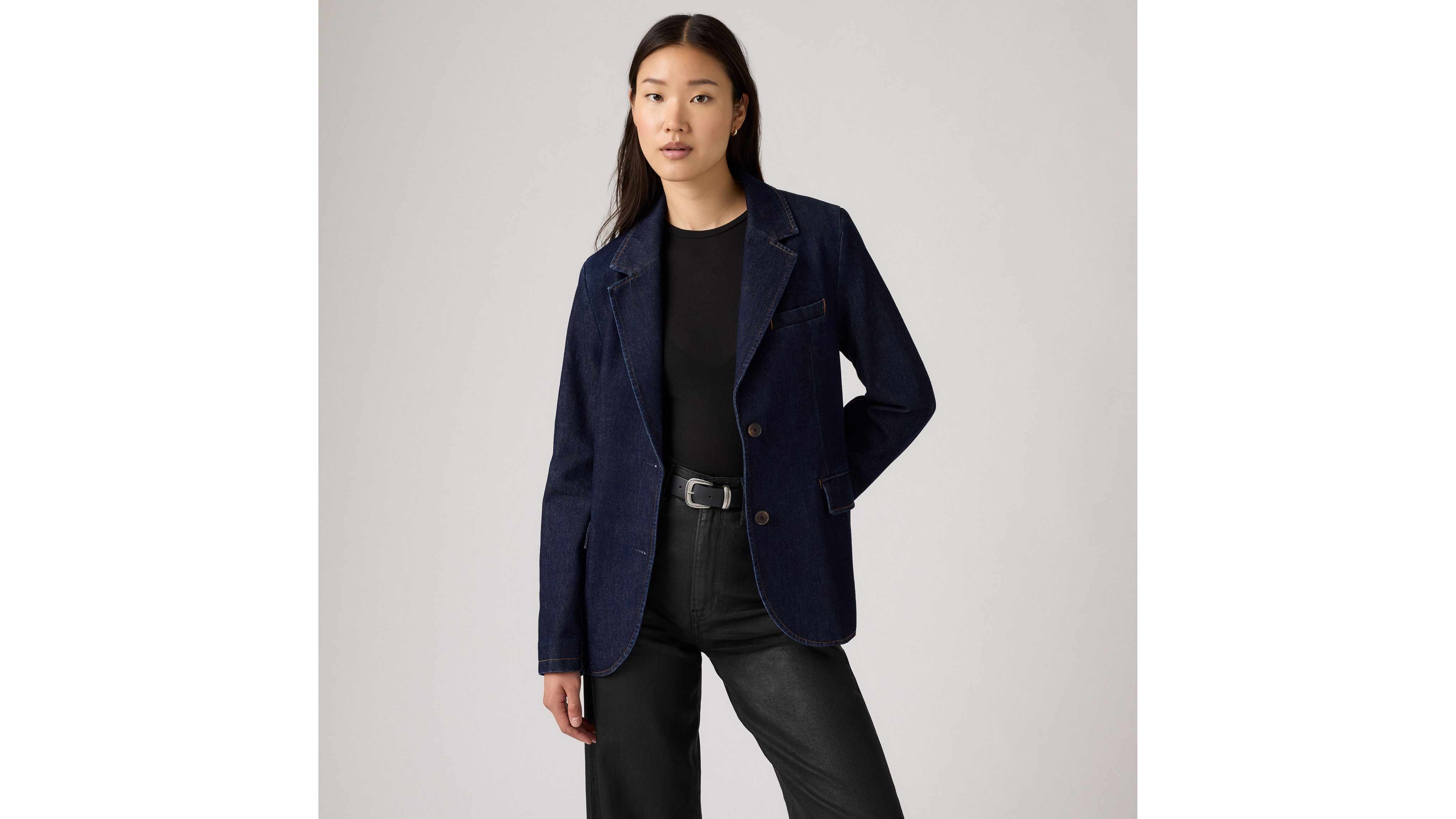 Levi's Stella Relaxed Blazer In Blue