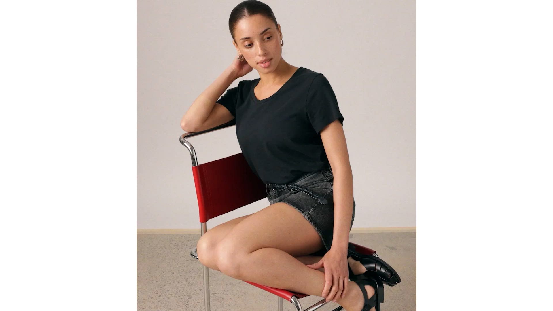 Bridget Cotton Linen Short Sleeve T-Shirt 1