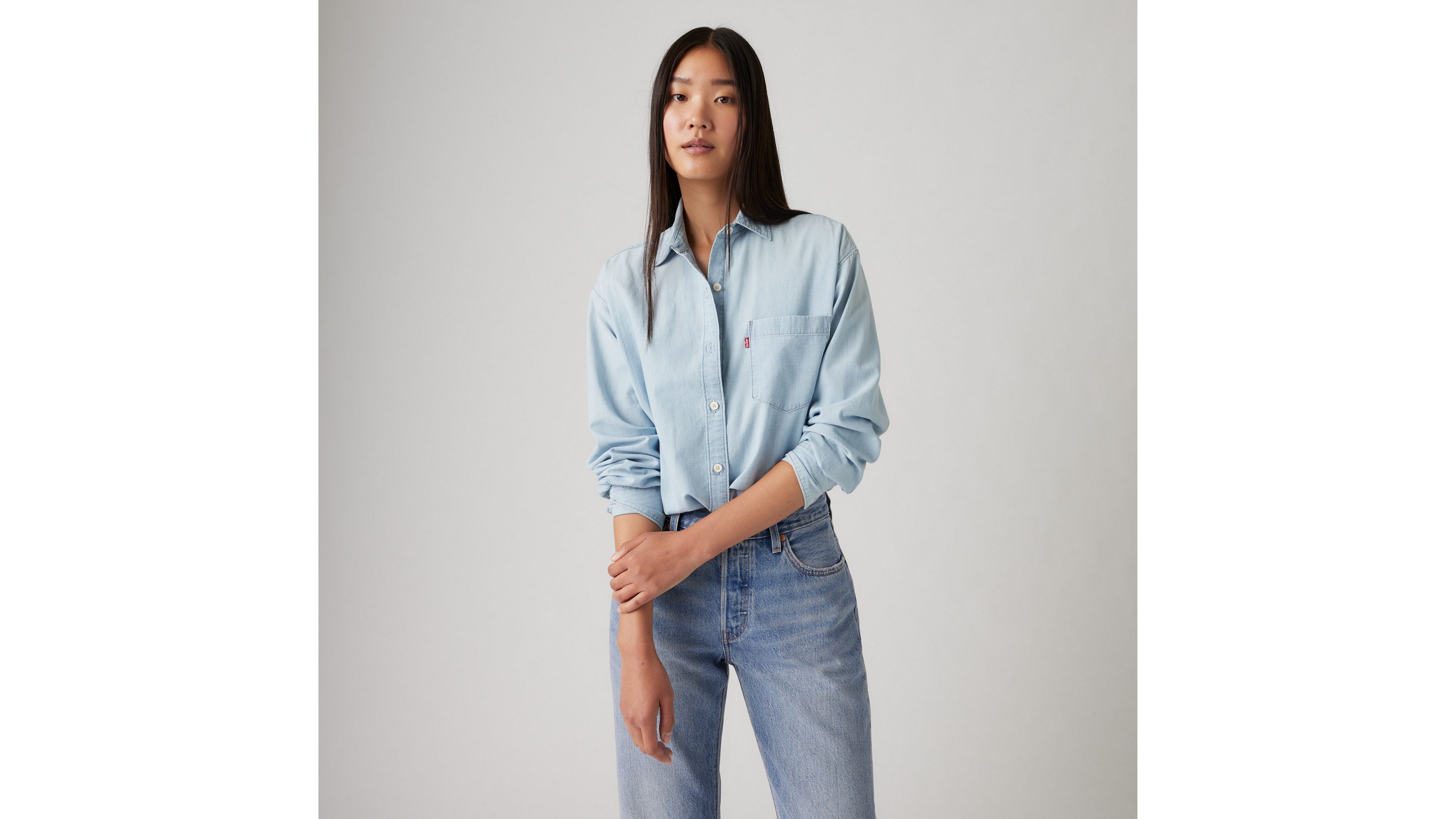 Levi's Harlie Boyfriend Shirt In Where Is She