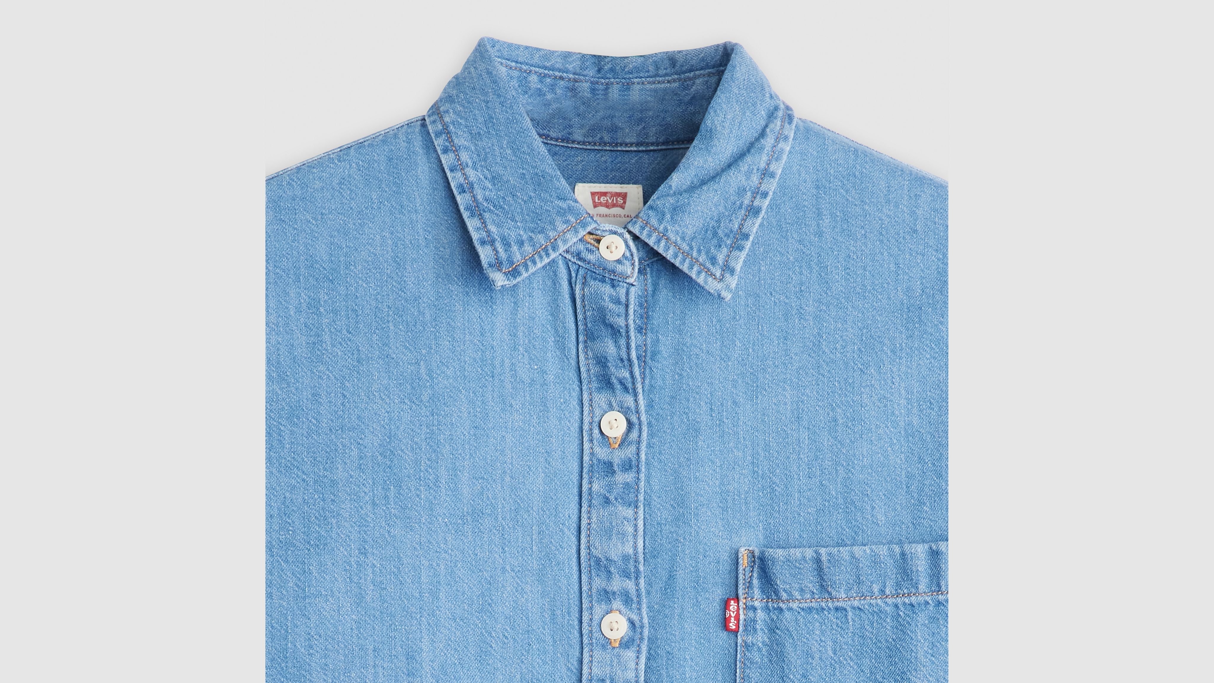 Harlie Boyfriend Linen+ Denim Shirt