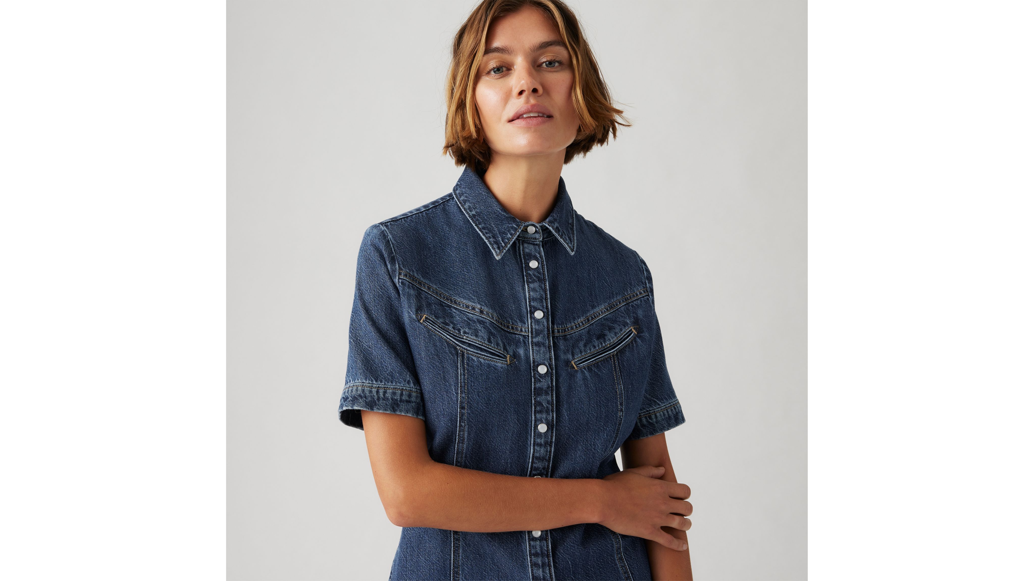 Shop Levi's Rinoa Denim Dress In Sledge Sister