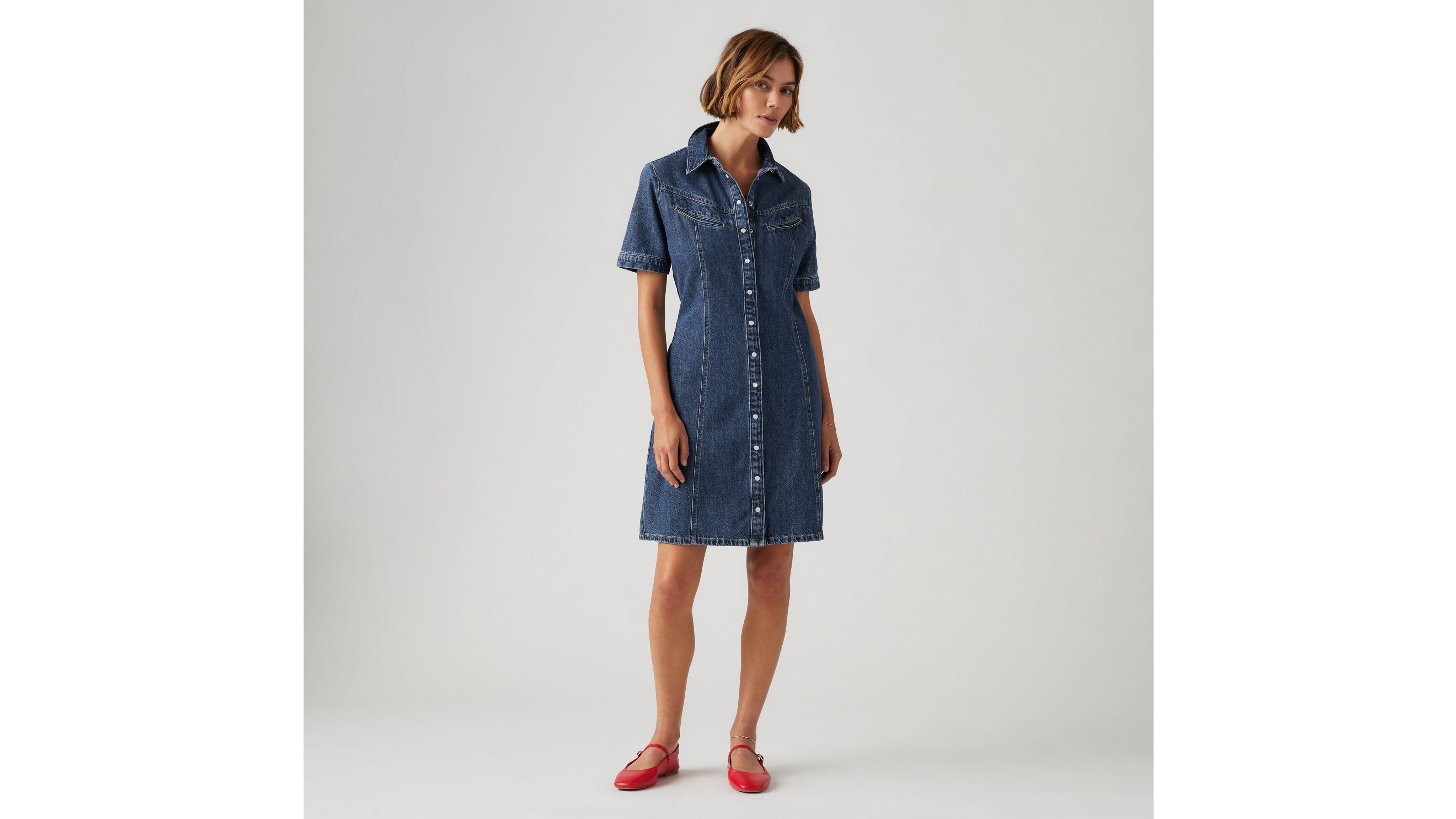 Shop Levi's Rinoa Denim Dress In Sledge Sister