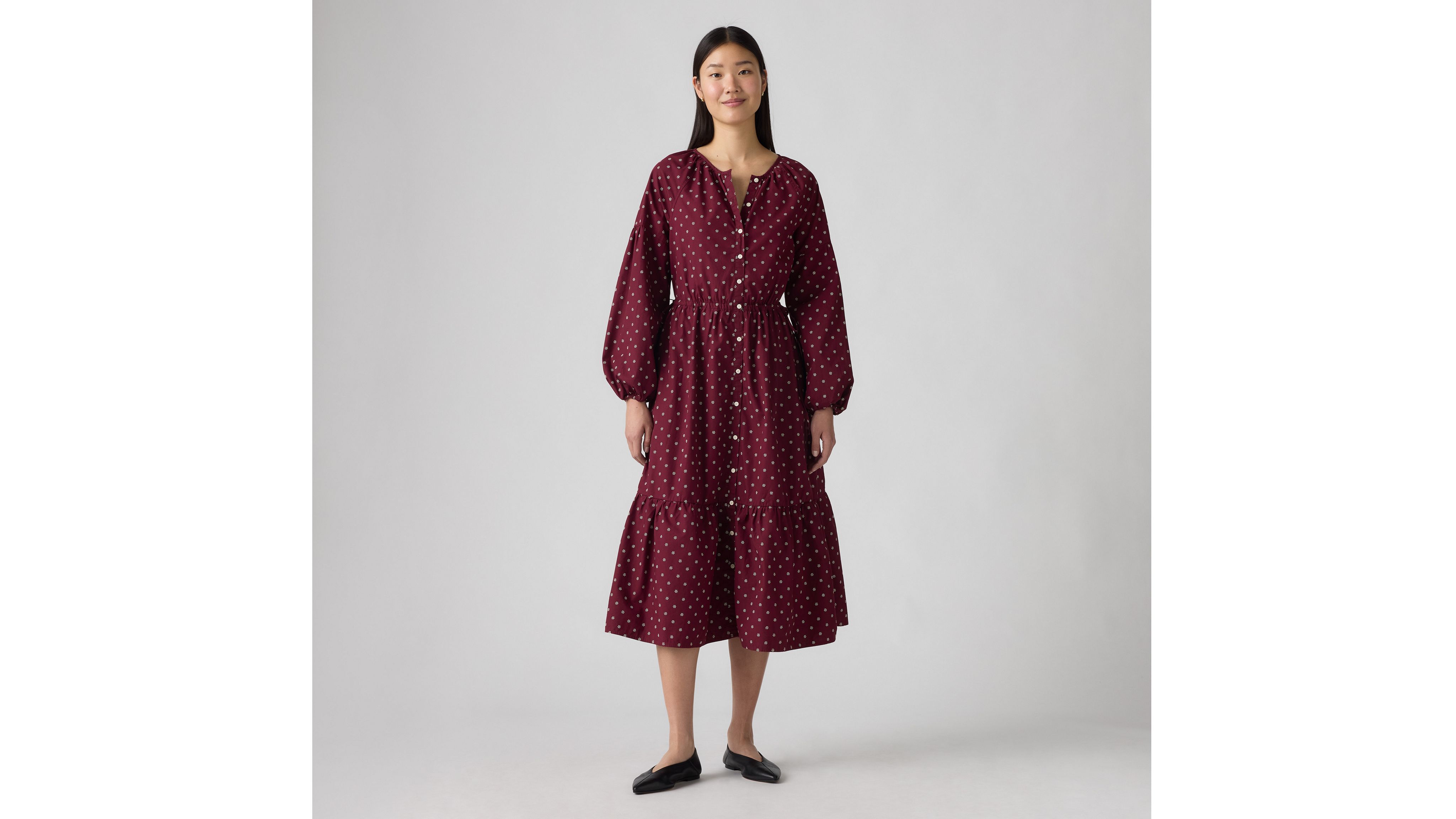 Levi's Jolene Maxi Dress In Red