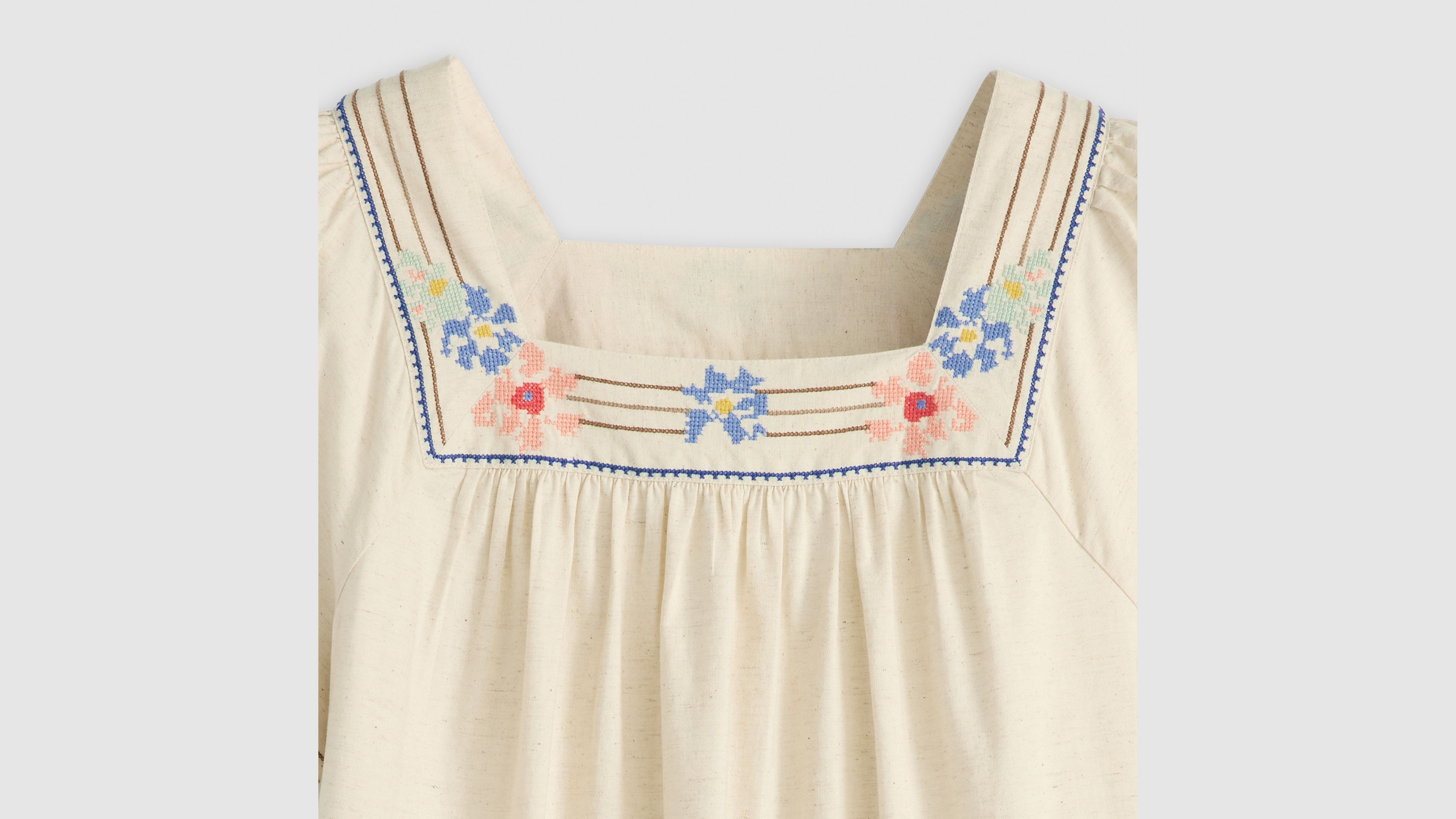Ambre Cotton Linen Babydoll Dress 6