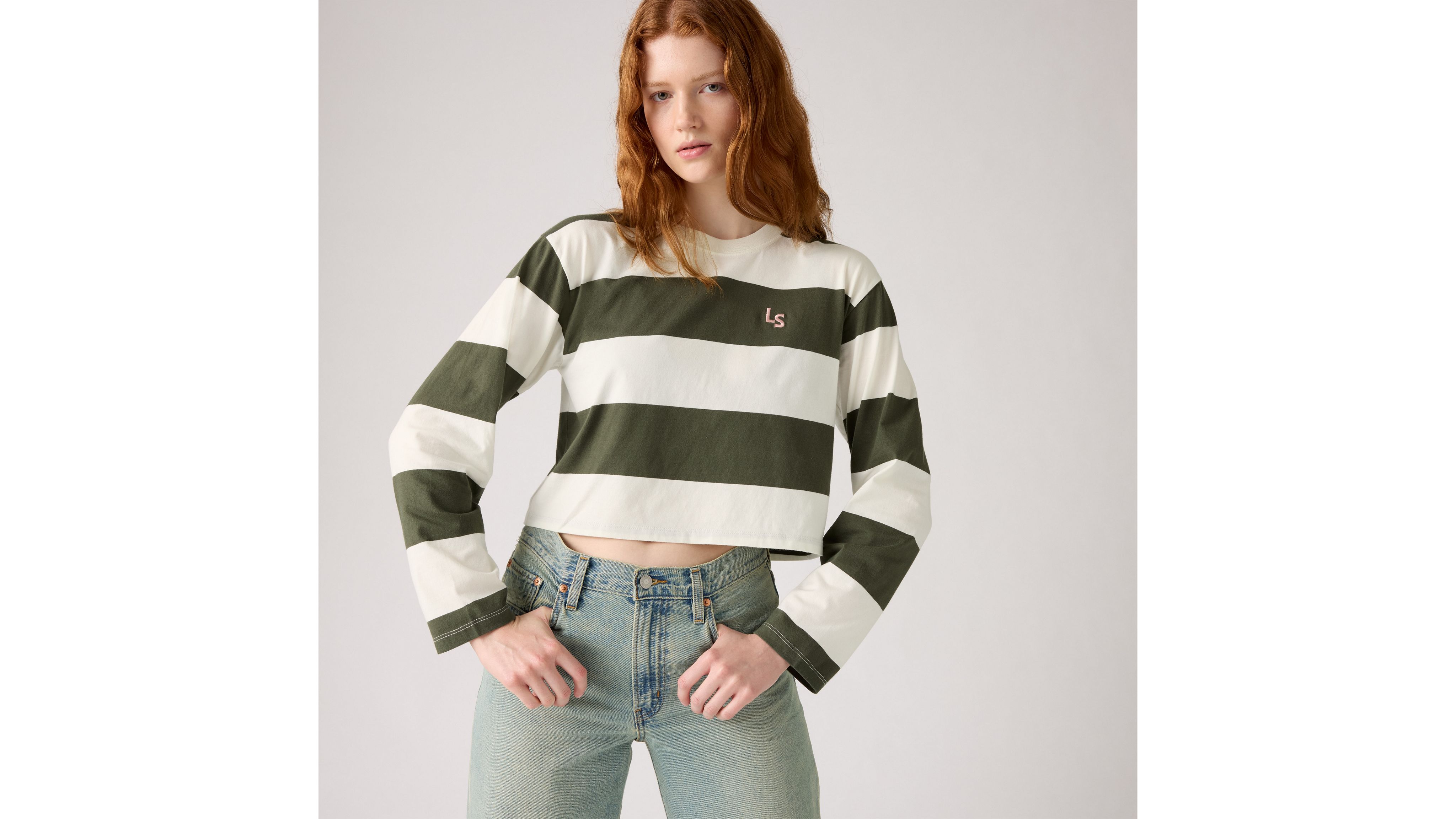 ◆25SS SATUR Rugby Stripe Pique Long Sleeve/4色◆ ◇25SS SATUR Rugby Stripe Pique Long Sleeve/4色◇ トップス