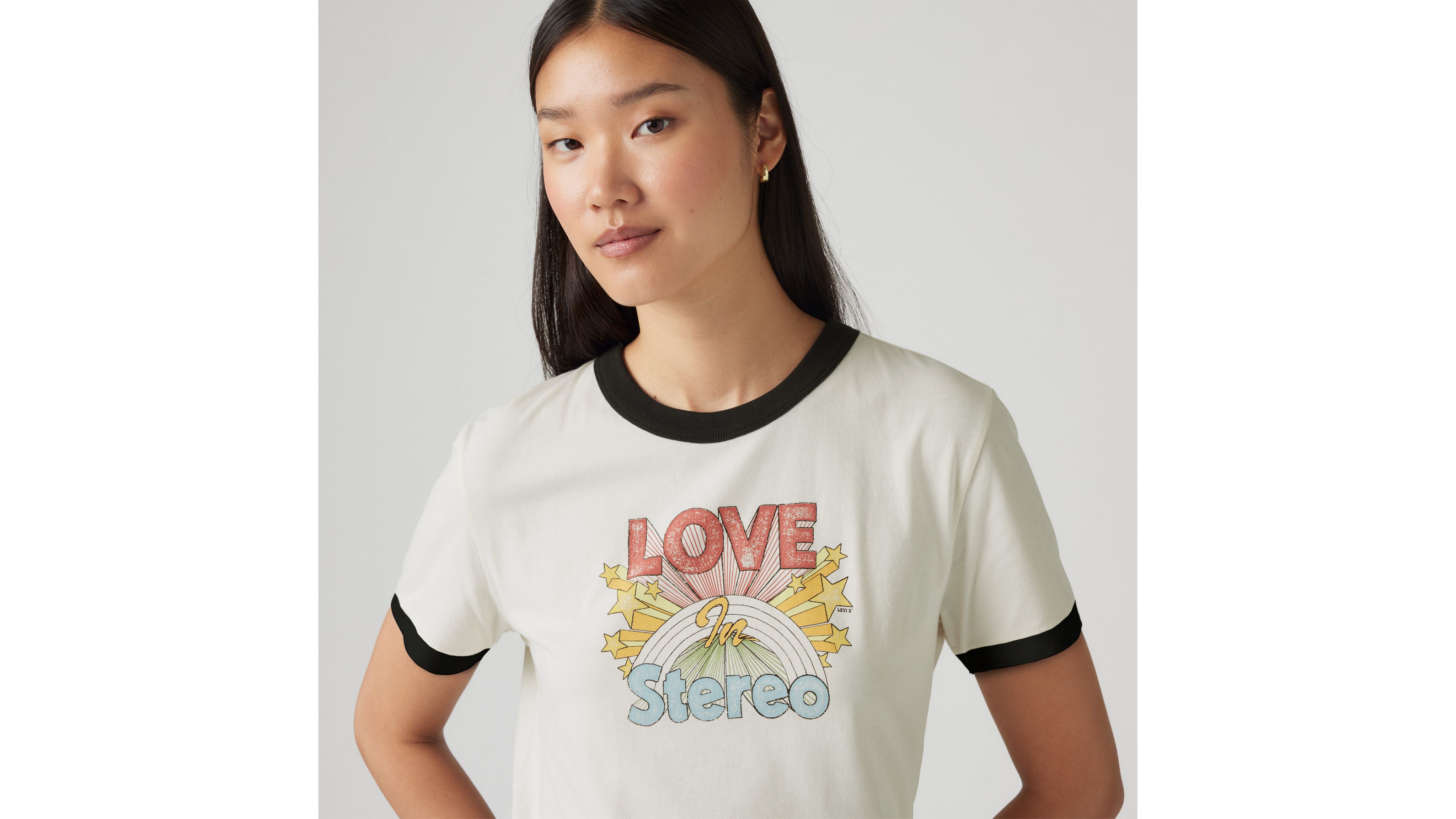 ringer 3 billie tee Sサイズ Graphic Ringer Mini Tee - Yellow | Levi's® US