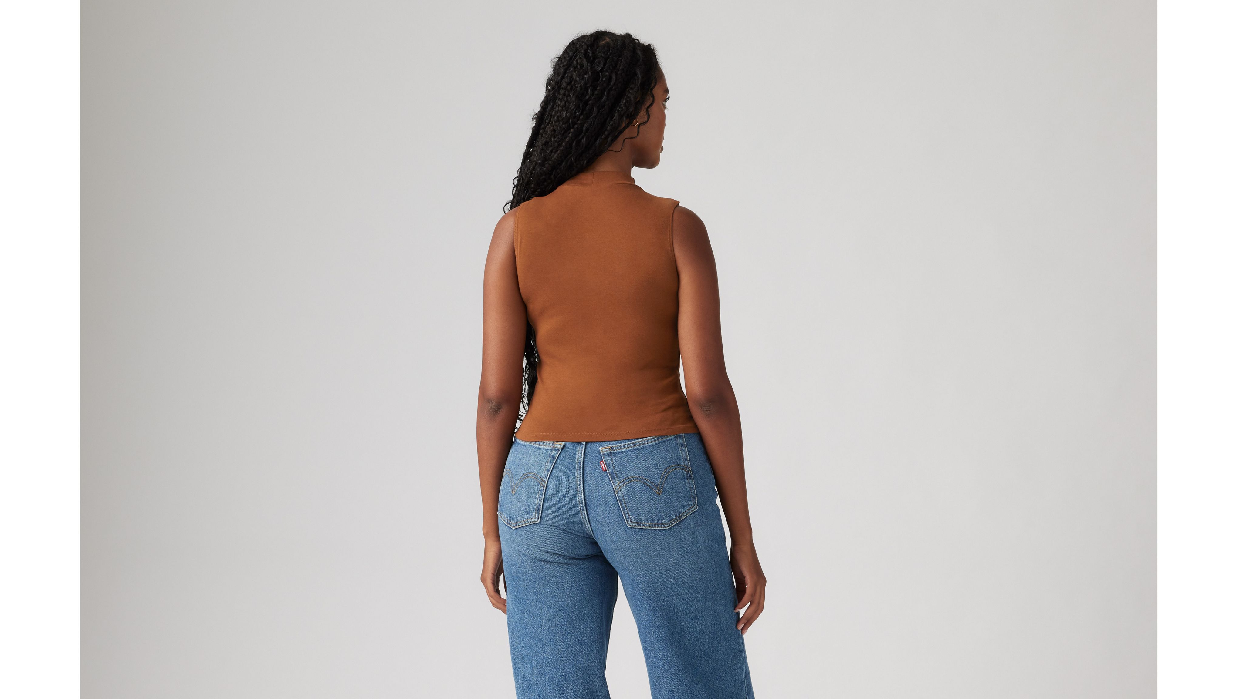 Levi's Effortless Tank Top In Sorrel Horse