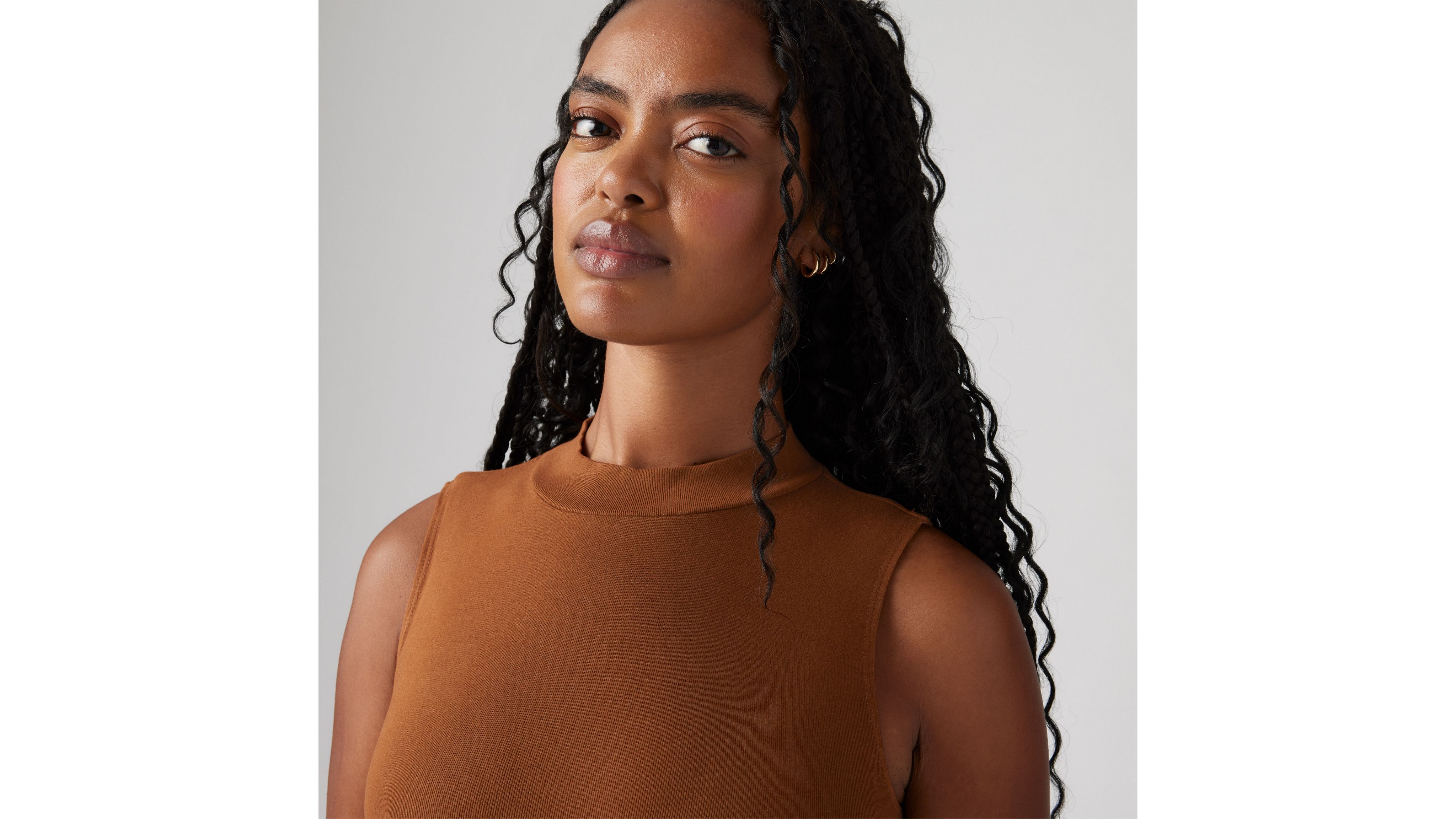 Levi's Effortless Tank Top In Sorrel Horse