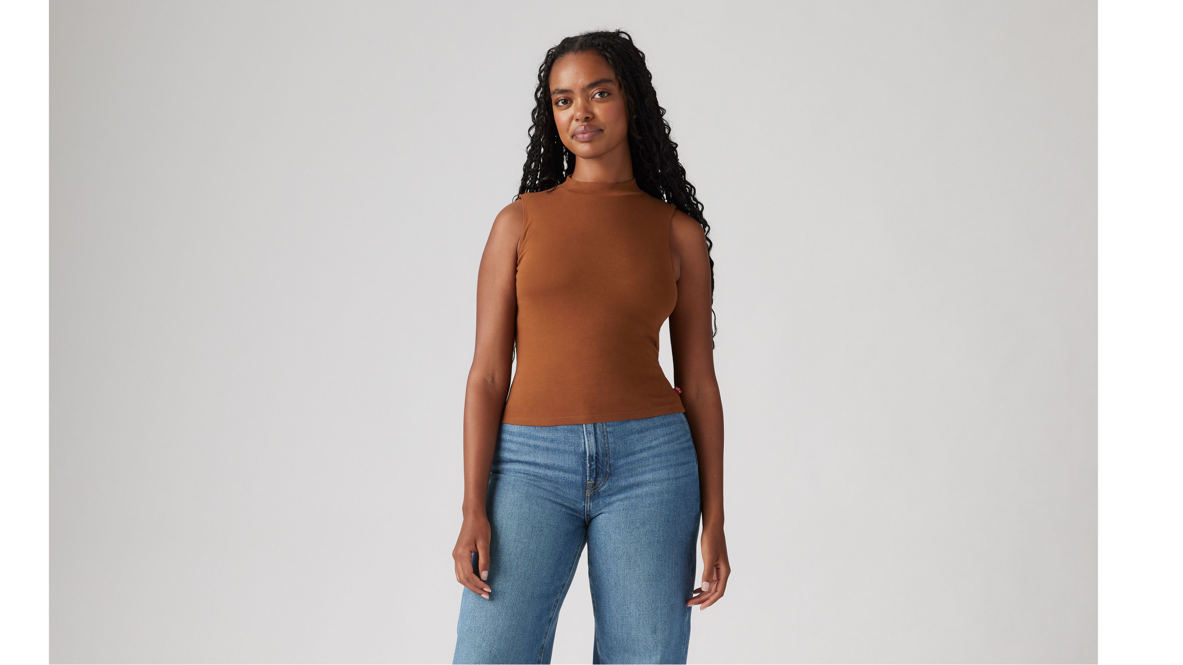 Levi's Effortless Tank Top In Sorrel Horse
