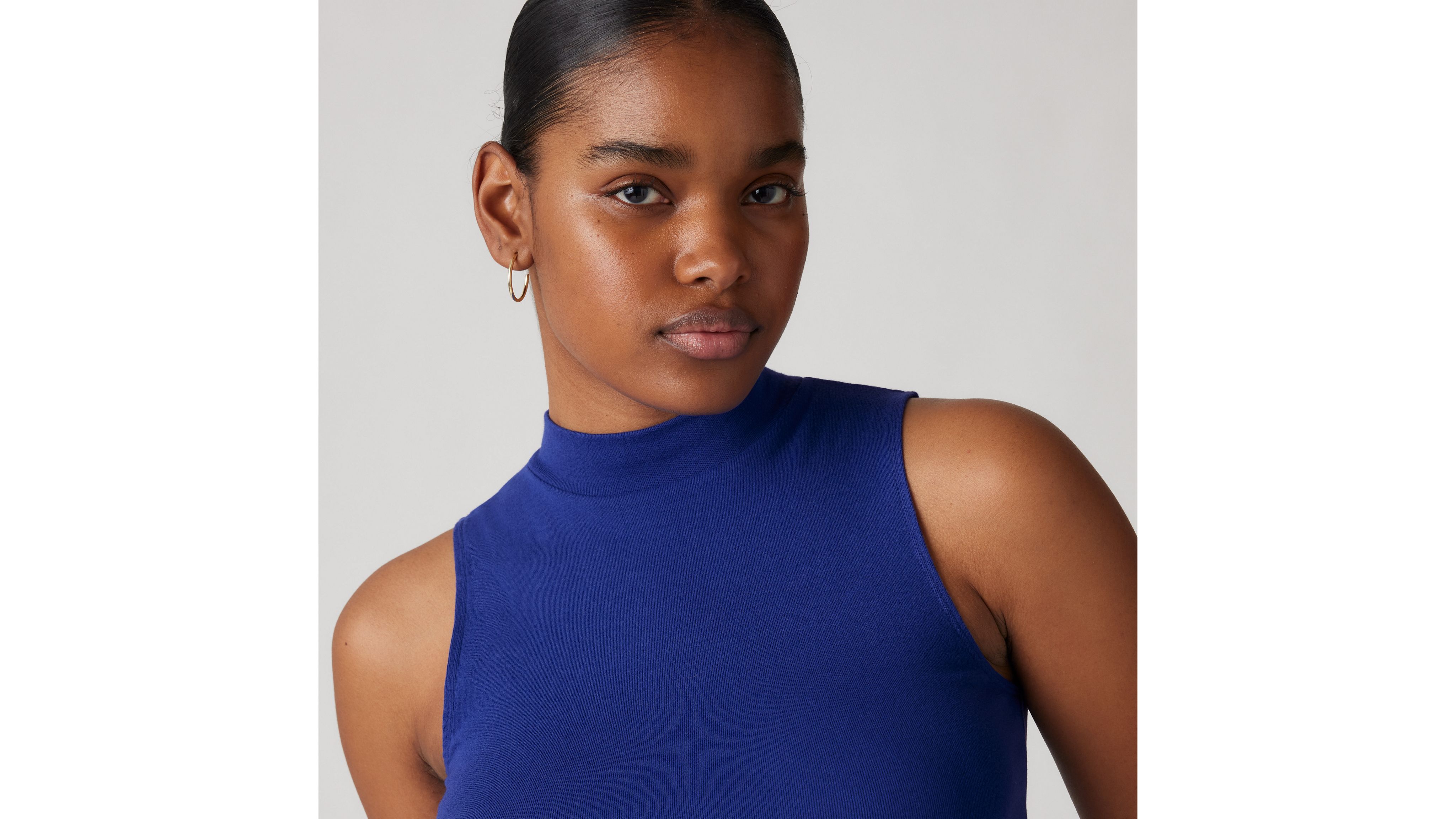 Levi's Effortless Tank Top In Mazarine Blue