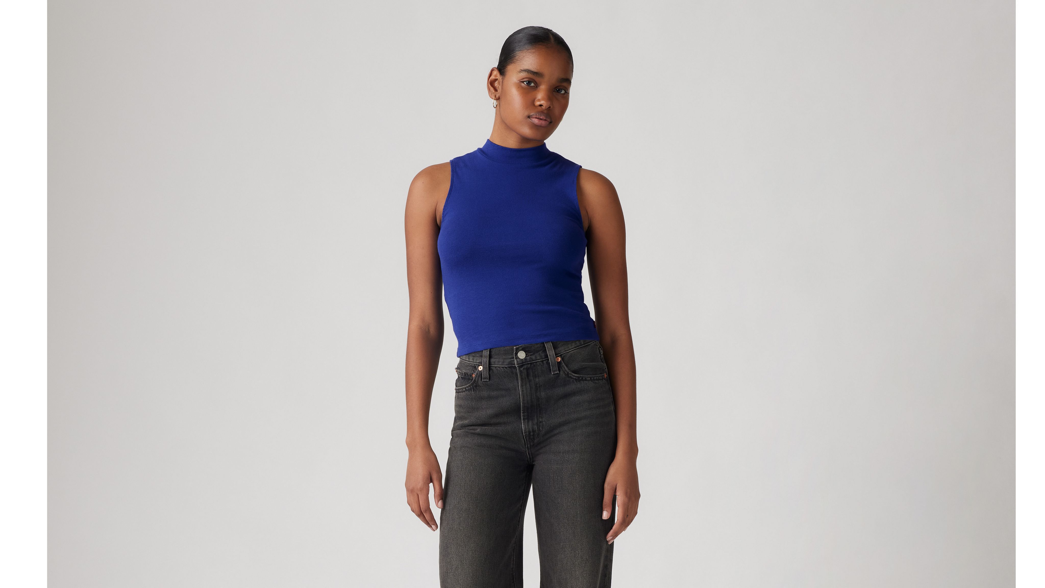Levi's Effortless Tank Top In Mazarine Blue