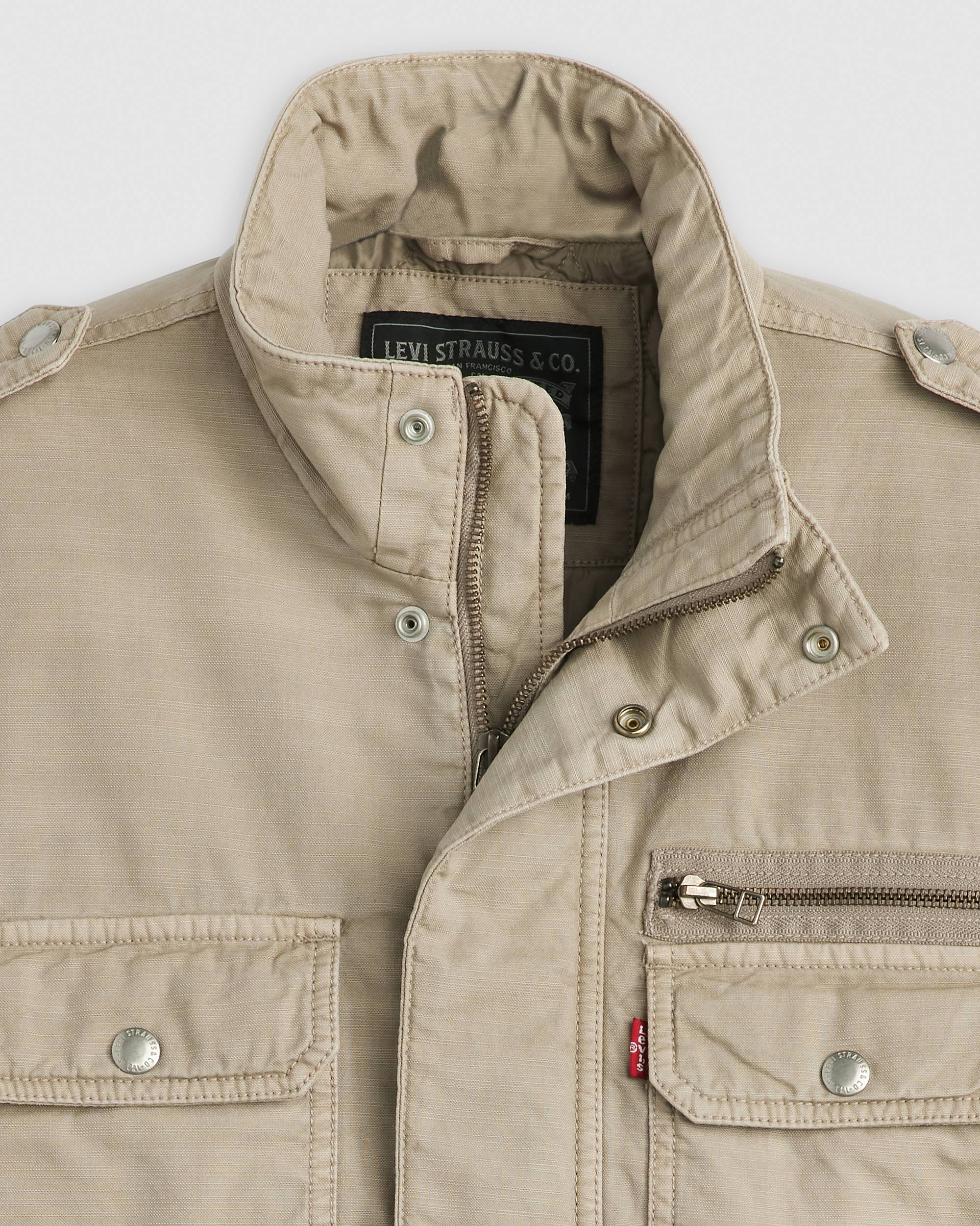 Menlo Military Jacket - White | Levi's® US Menlo Military Jacket - White | Levi's® US