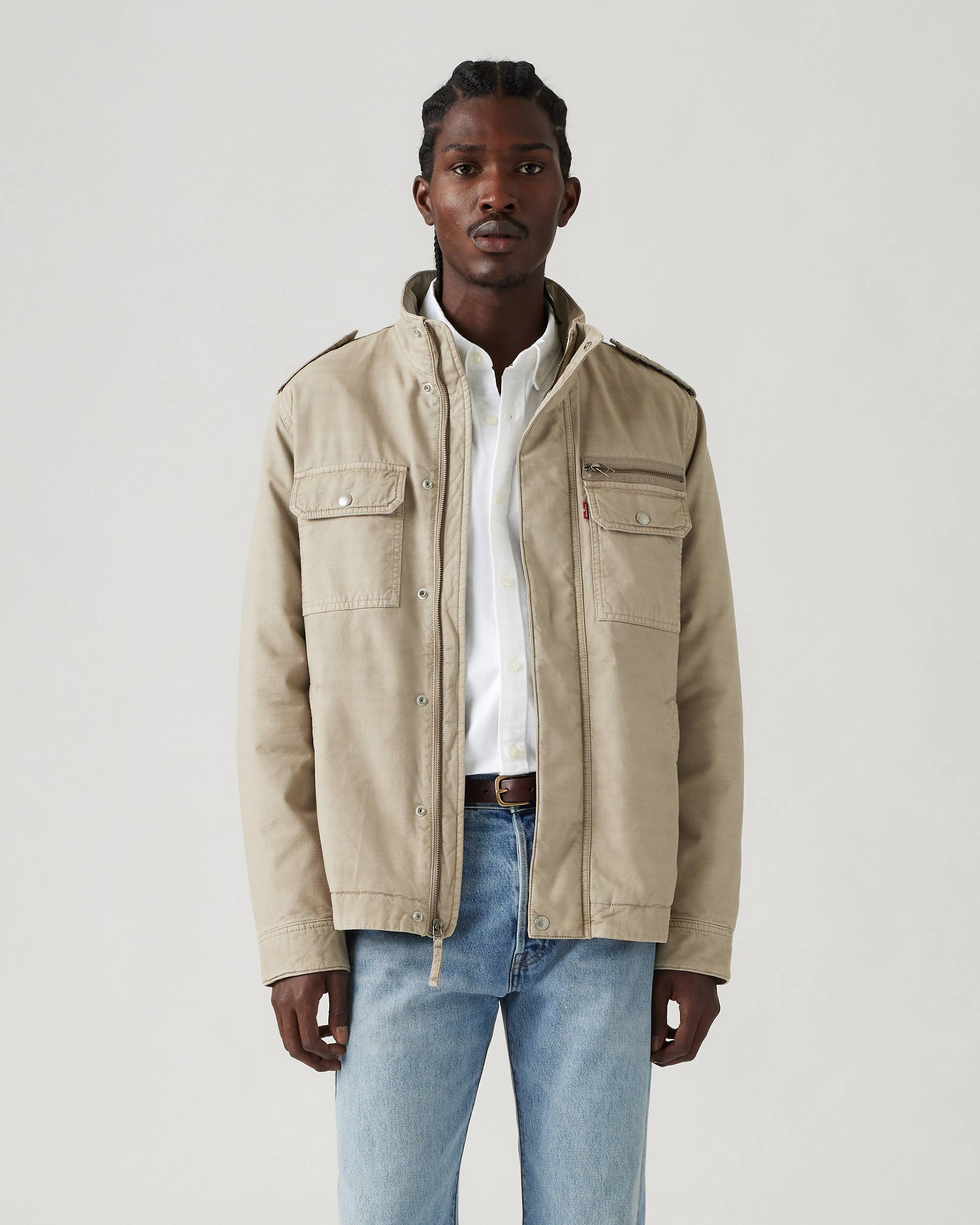 Menlo Military Jacket - White | Levi's® US Menlo Military Jacket - White | Levi's® US