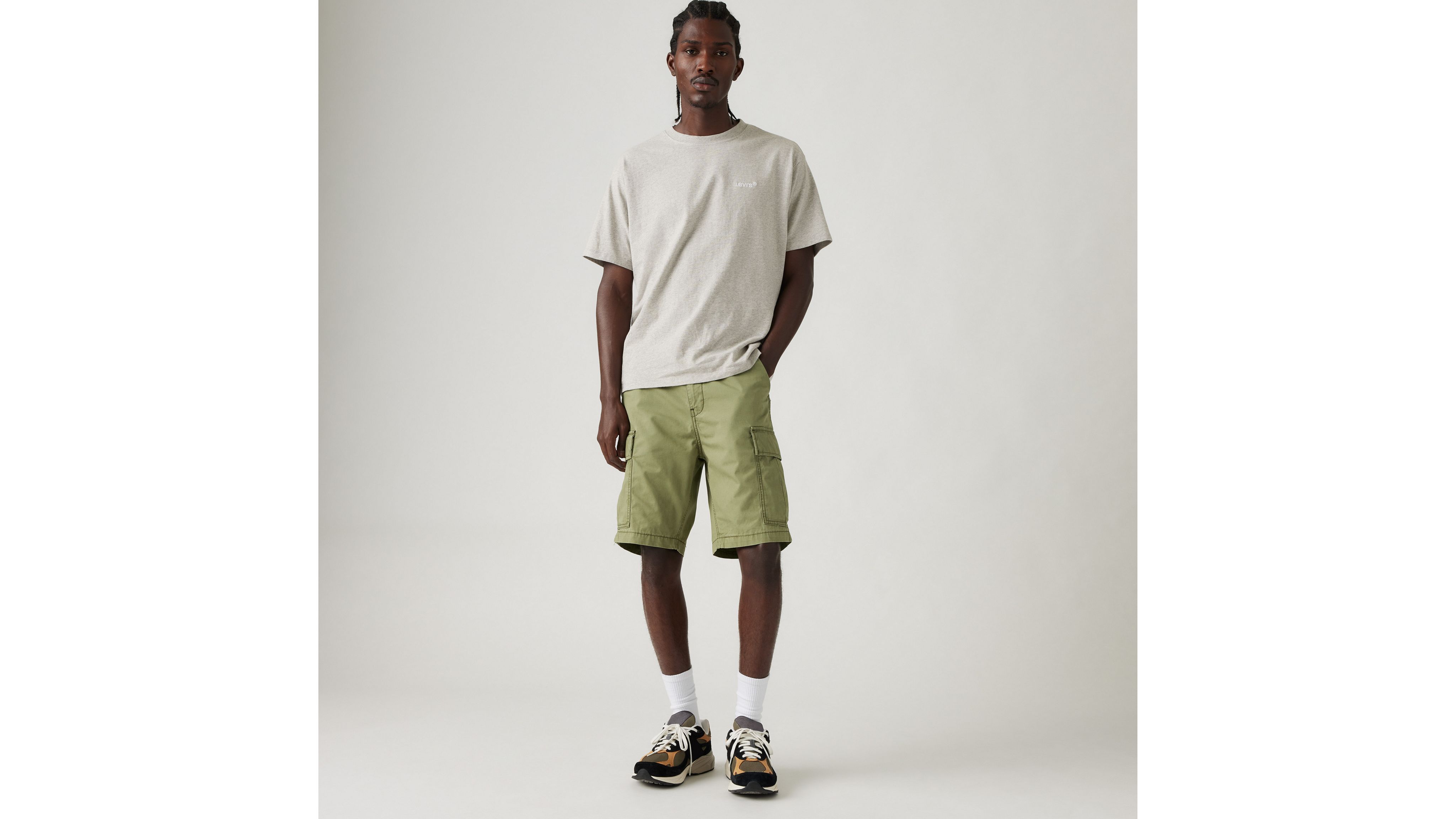 Levi's Carrier Cargo Shorts In Olive Night