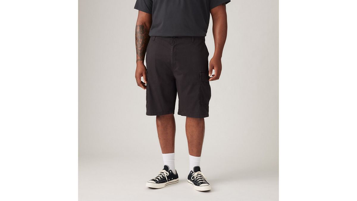 Carrier Cargo 9" Men's Shorts (Big & Tall) — Meteorite - Black