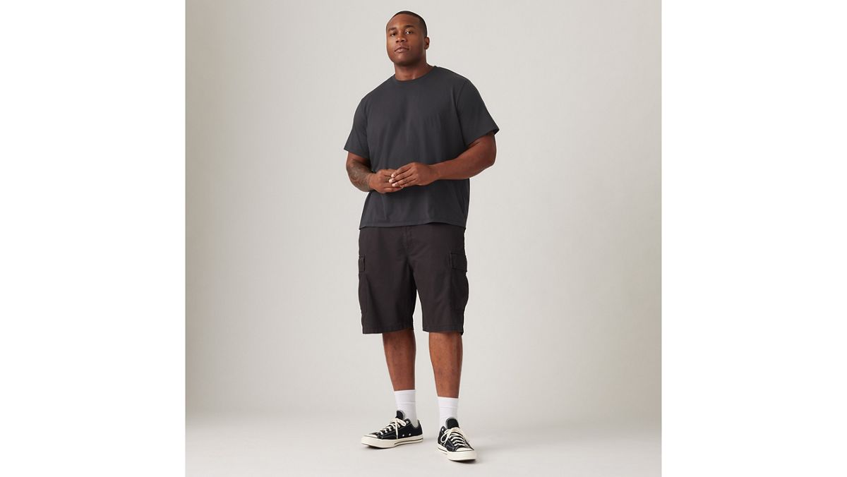 Carrier Cargo 9" Men's Shorts (Big & Tall) — Meteorite - Black