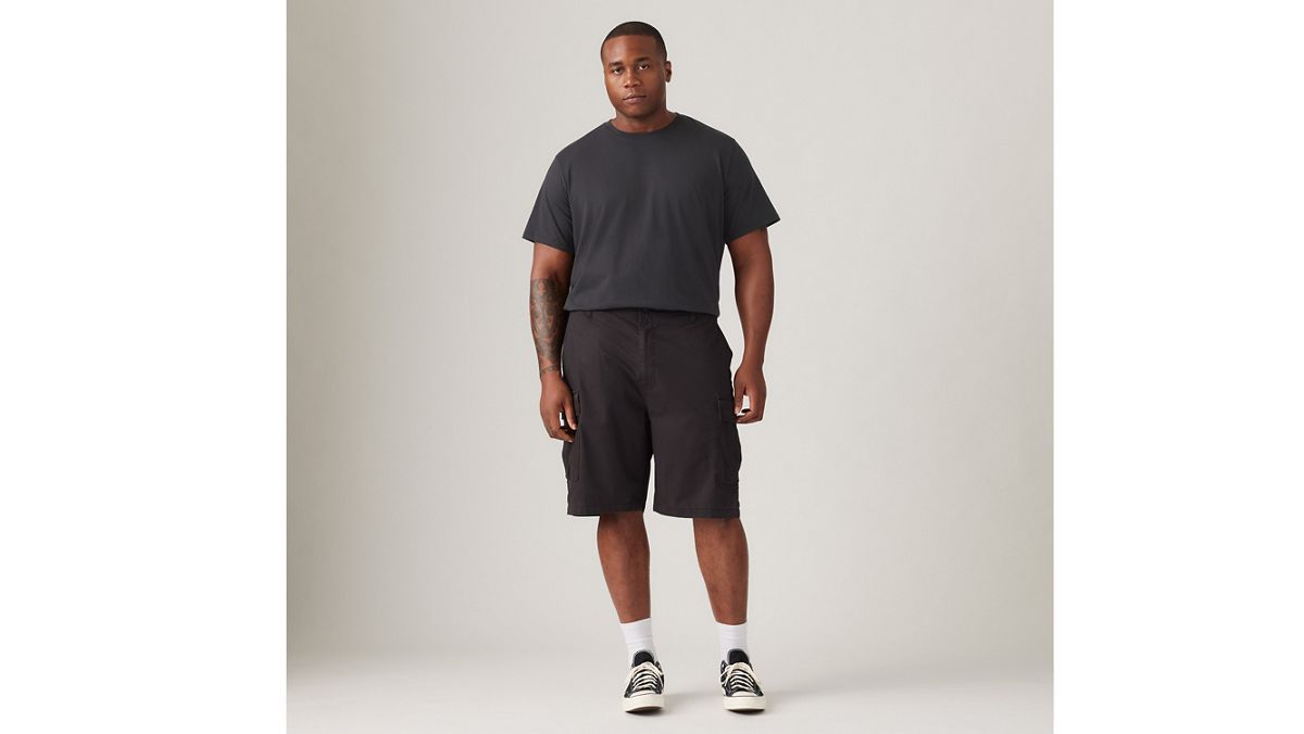Carrier Cargo 9" Men's Shorts (Big & Tall) — Meteorite - Black