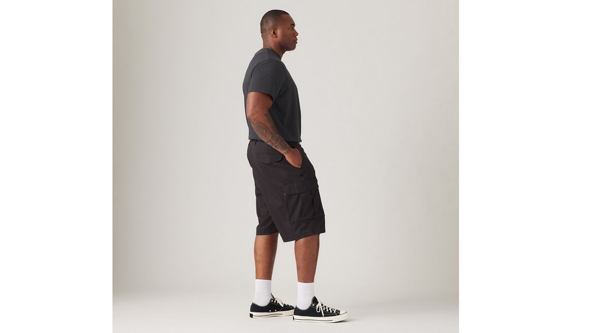 Carrier Cargo 9" Men's Shorts (Big & Tall) — Meteorite - Black