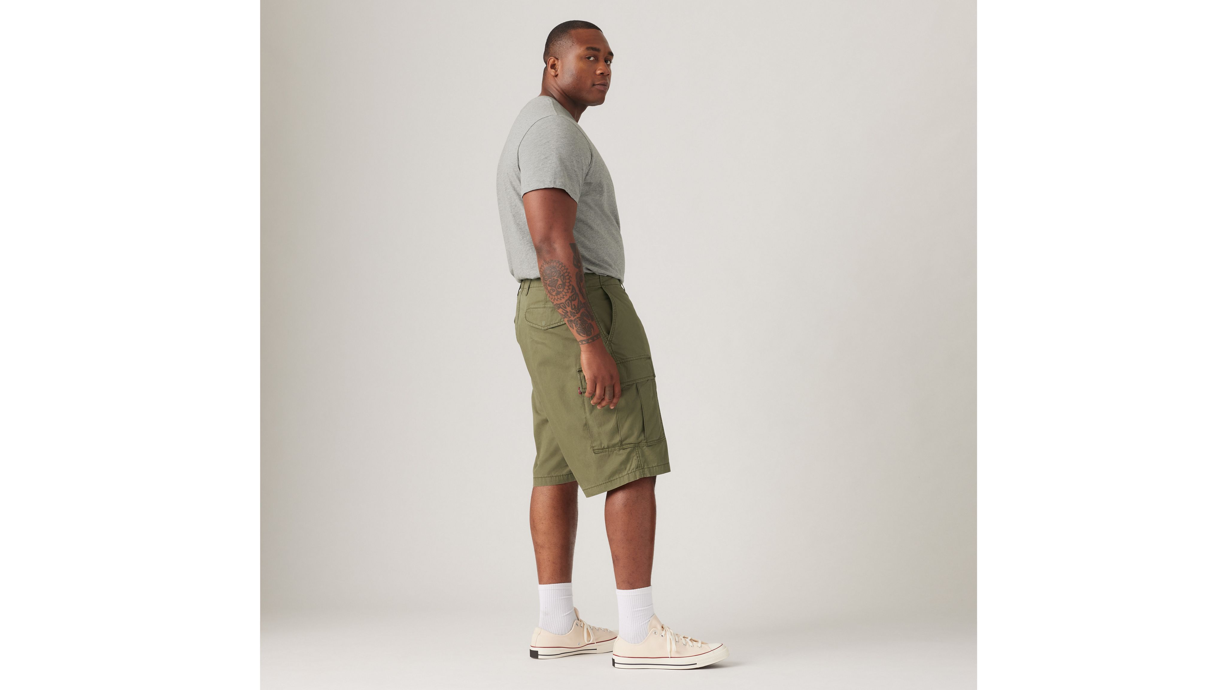 Carrier Cargo Lightweight Men's Shorts (big & Tall) - Green Carrier Cargo Lightweight Men's Shorts (big & Tall) - Green