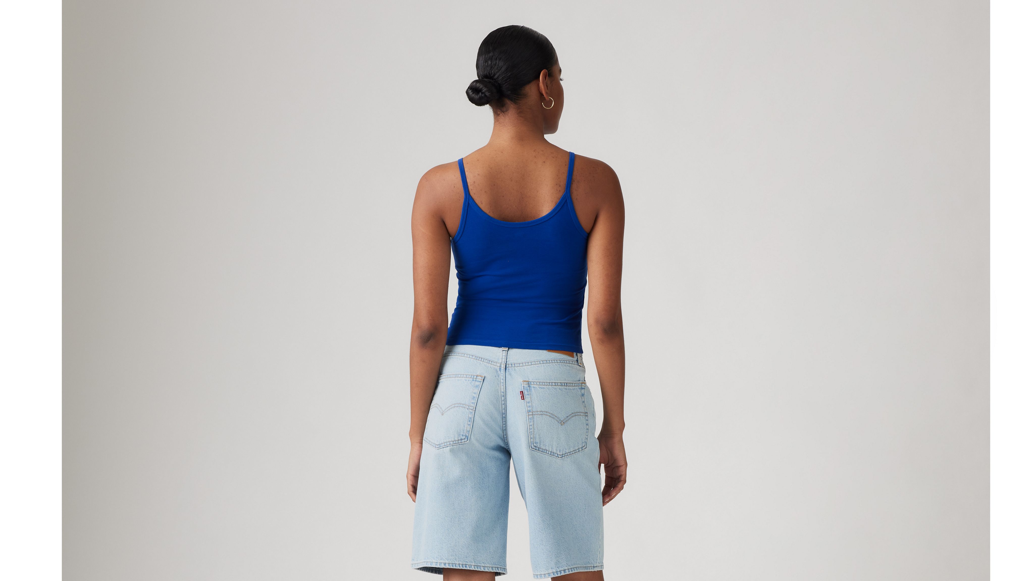 Levi's Plush Stretch Tank Top In Mazarine Blue
