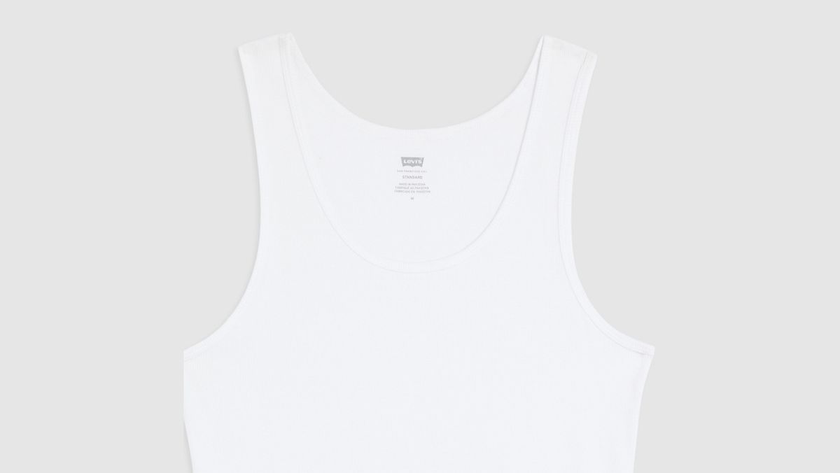 Rib Tank (2-Pack) — Black and Snow Marble Heather - Multi-Color