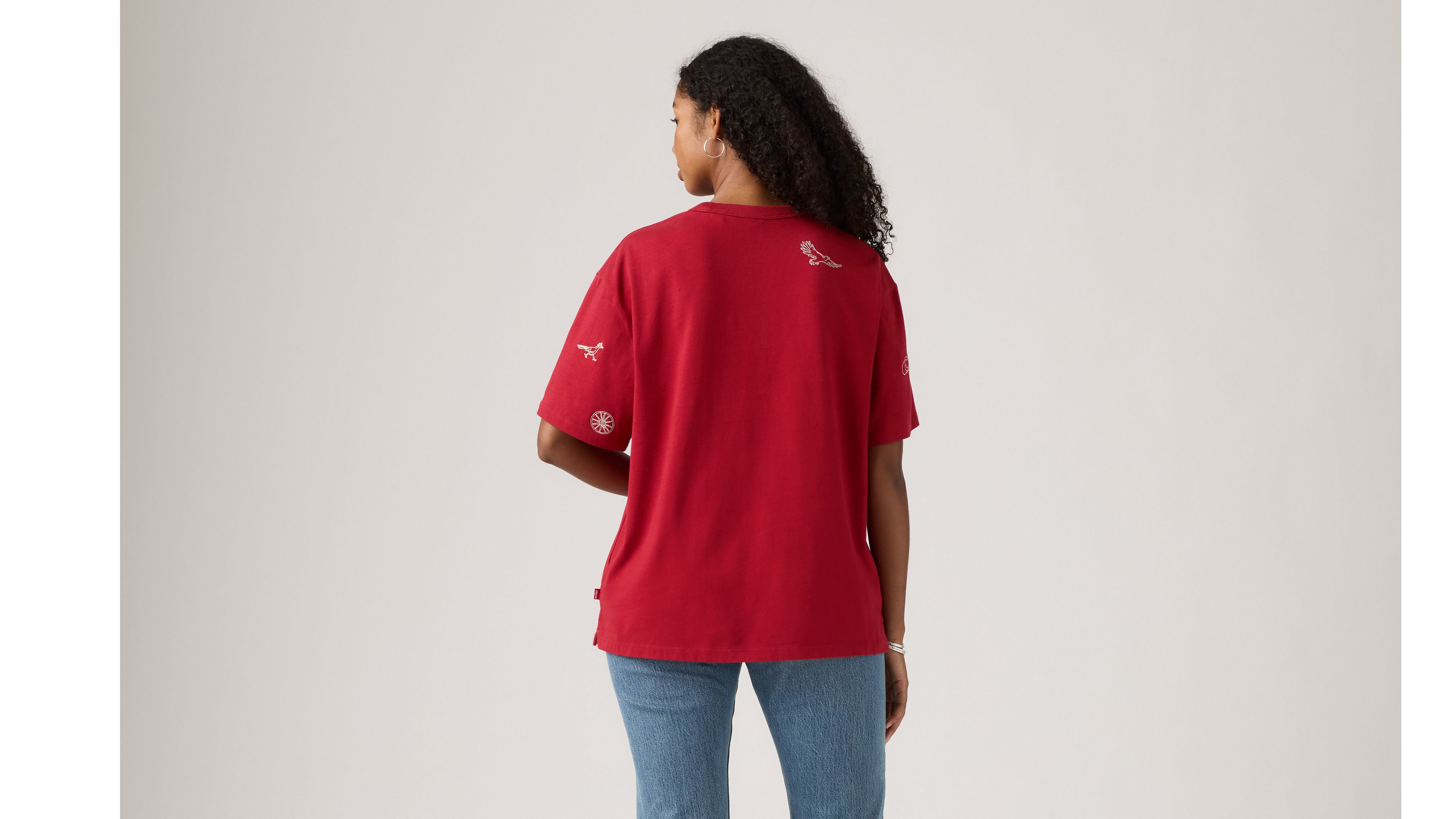 Levi's Graphic Tabor Tee T-shirt In Red