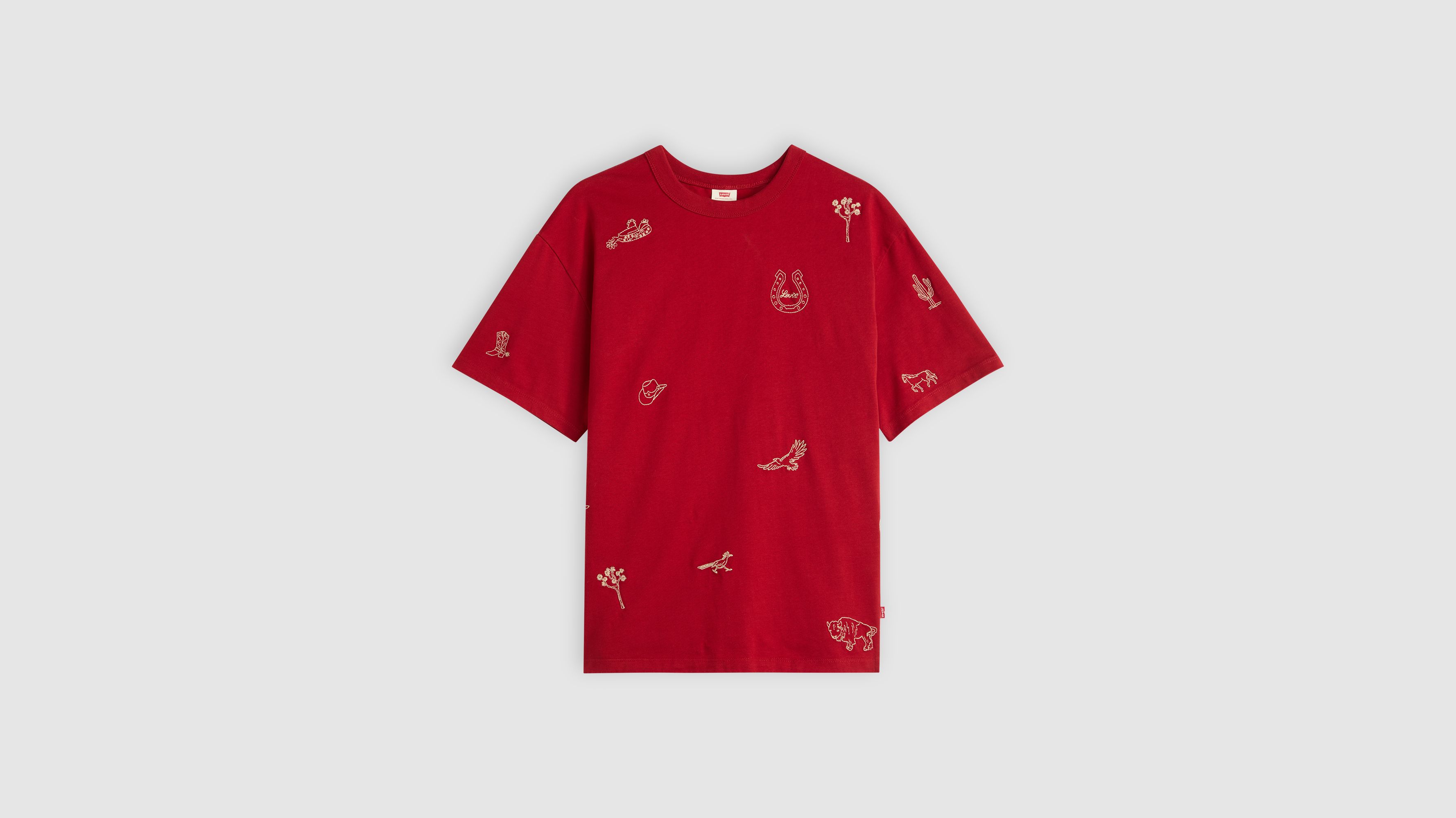 Levi's Graphic Tabor Tee T-shirt In Red
