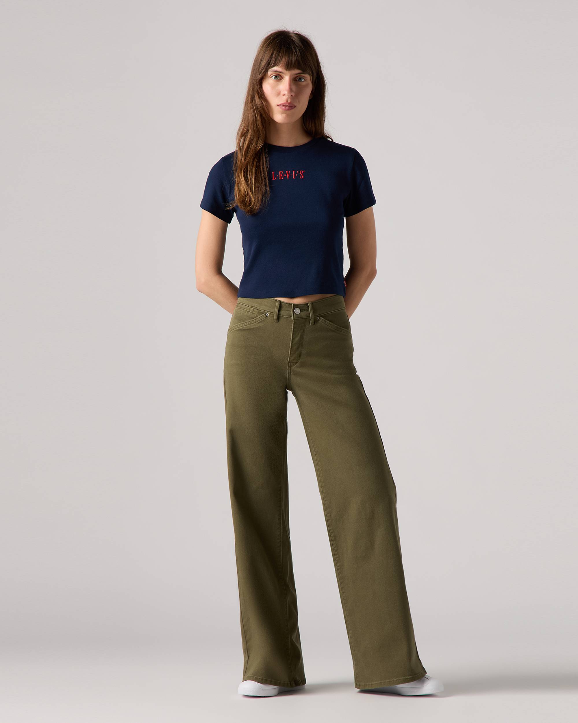 318 Shaping Wide Leg Women's Jeans - Green | Levi's® US 318 Shaping Wide Leg Women's Jeans - Green | Levi's® US
