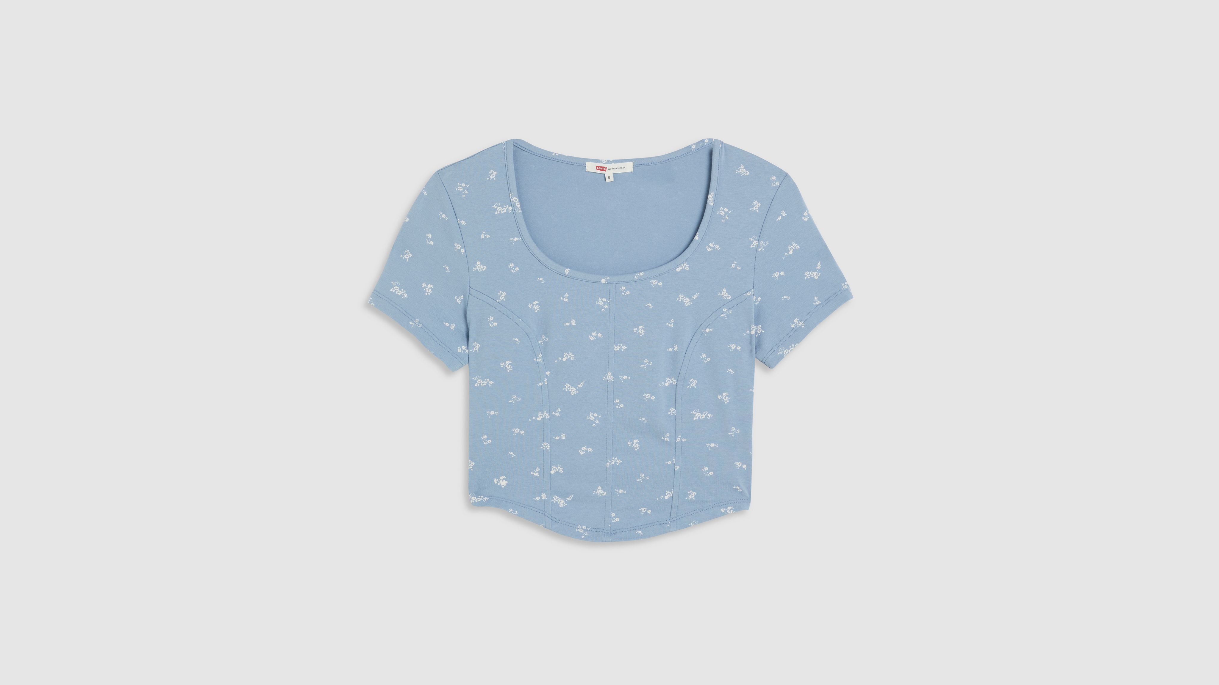 Levi's Lyra T-shirt In Dusty Blue