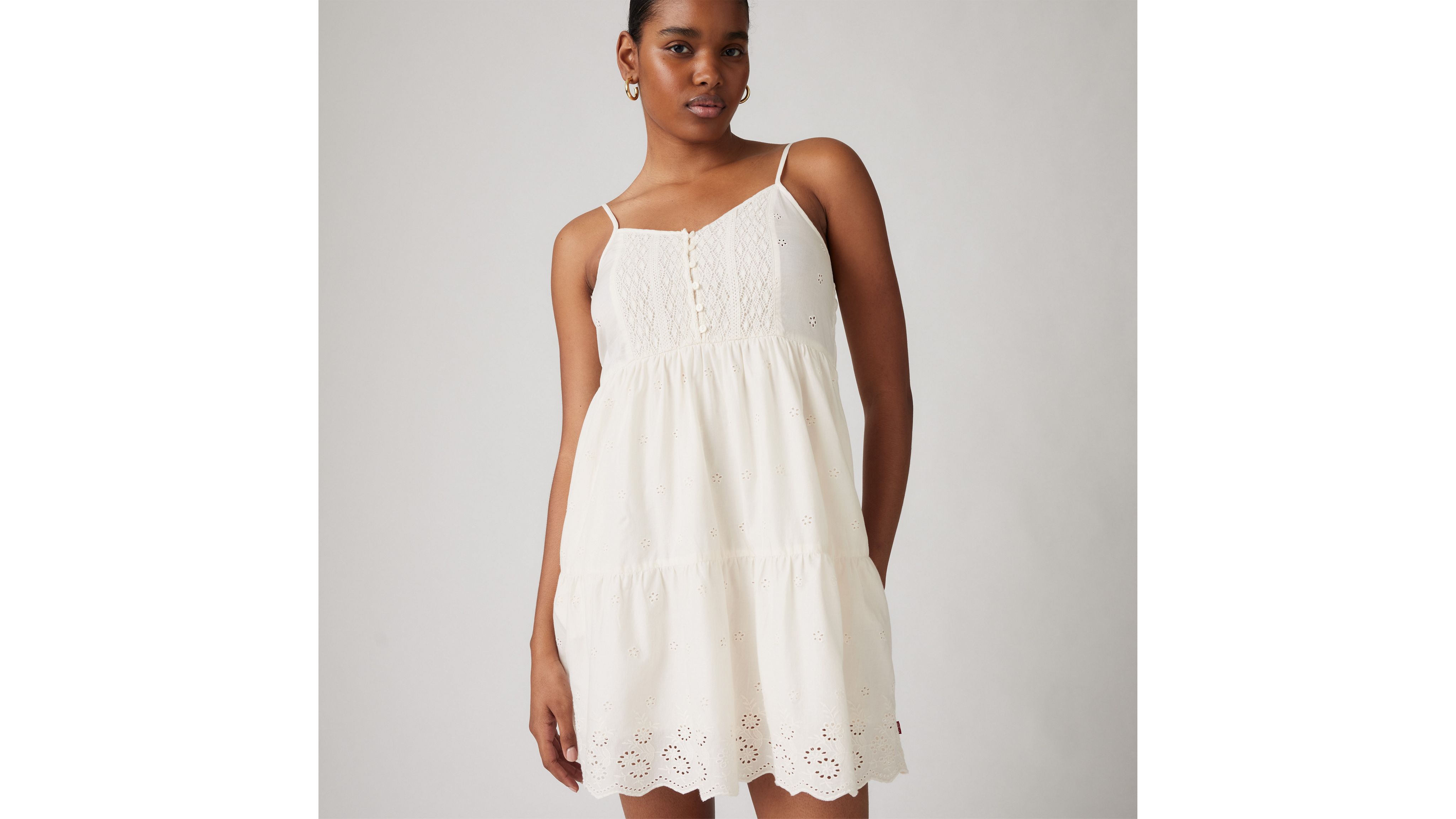 Shop Levi's Cora Mini Dress In Whisper White