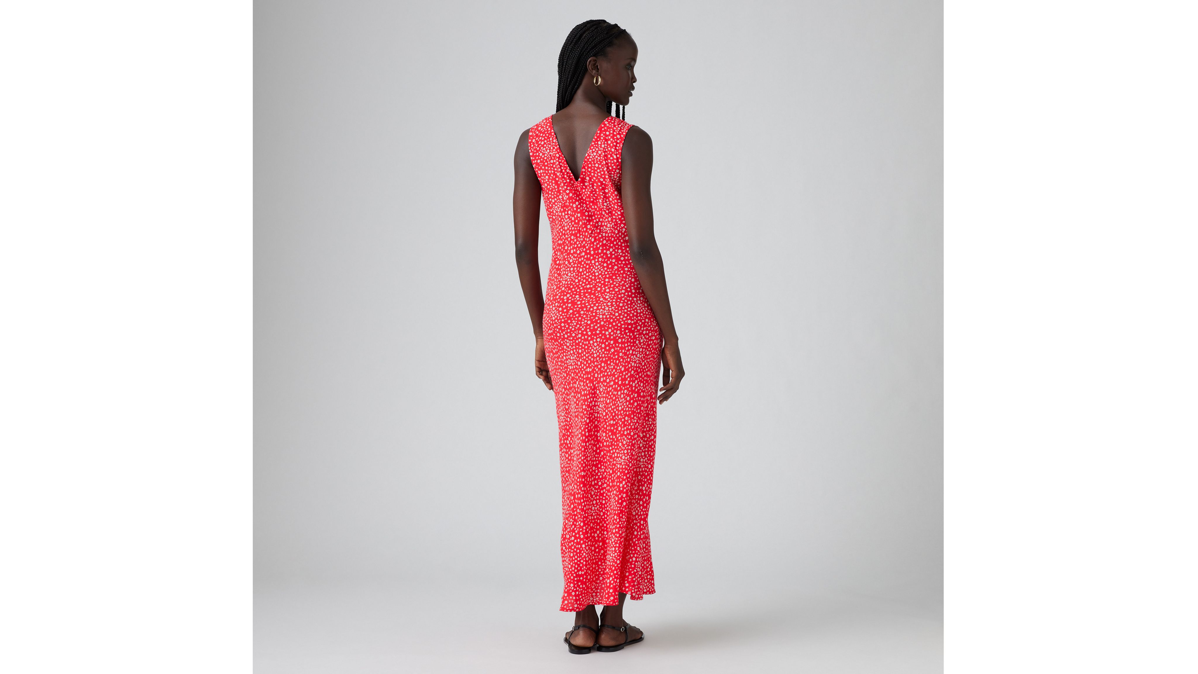 Shop Levi's Atalia Slip Dress In Earth Red