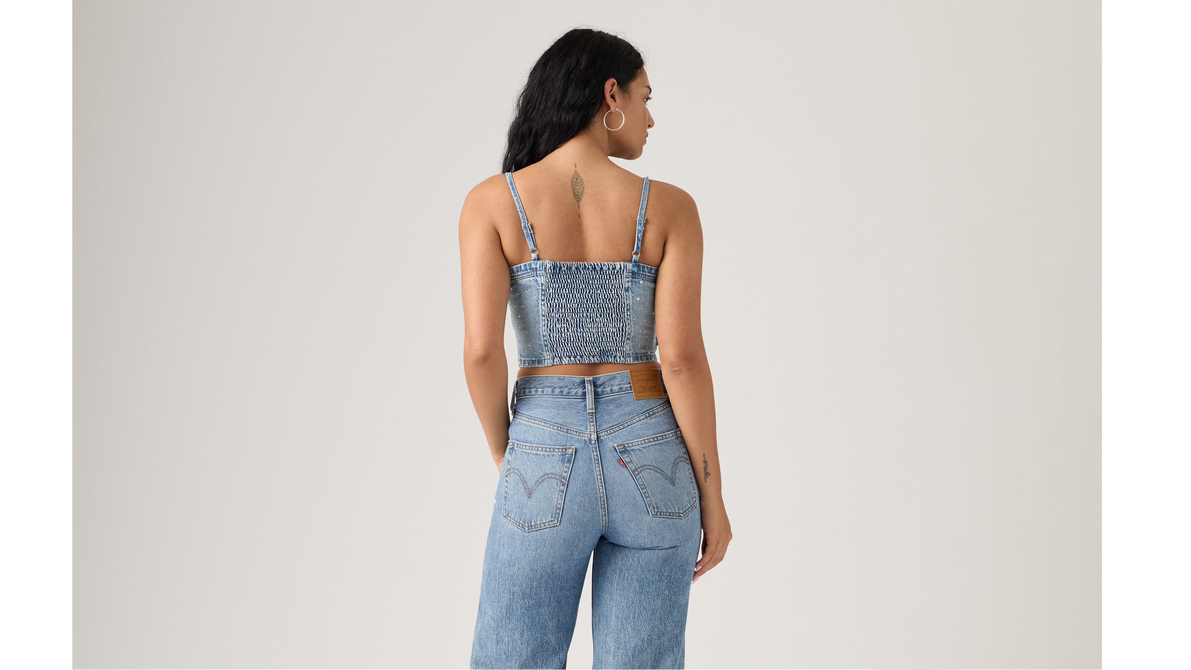 Jadine Lightweight Denim Cami Tank Top 3