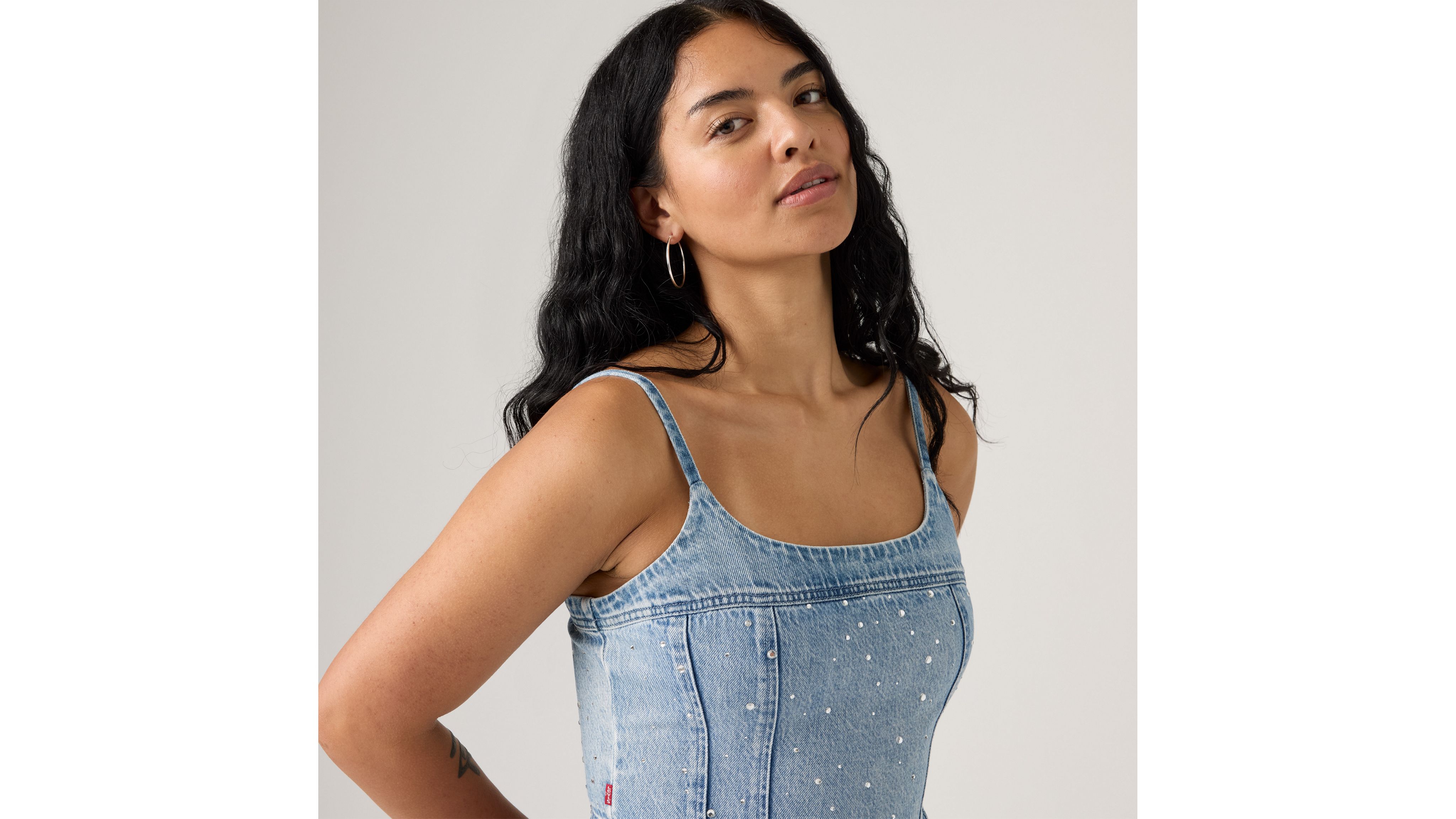 Jadine Lightweight Denim Cami Tank Top 4