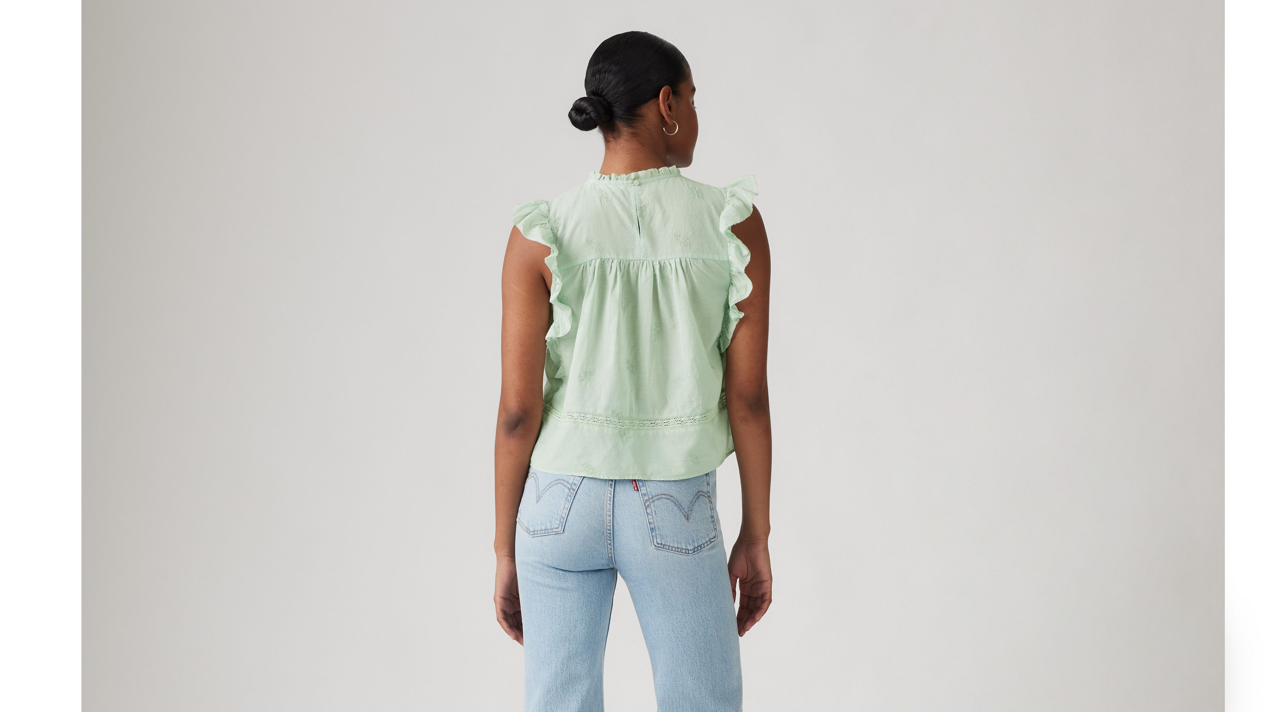 Levi's Edith Blouse In Silt Green