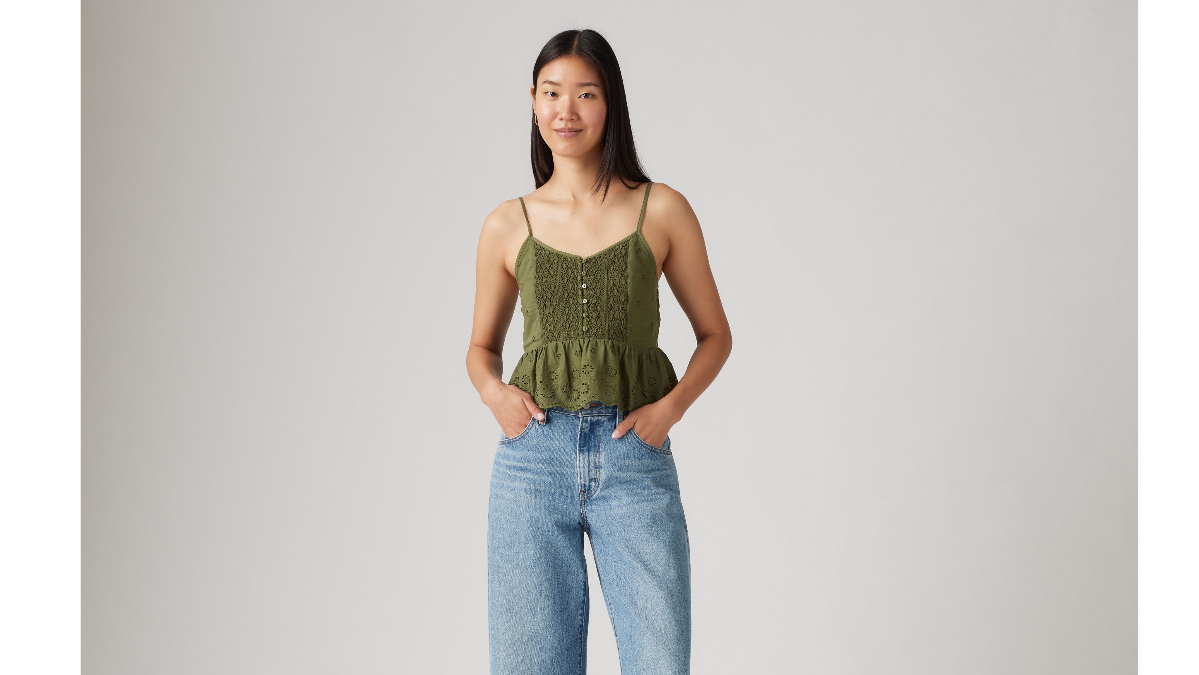 Levi's Cora Blouse In Sea Moss