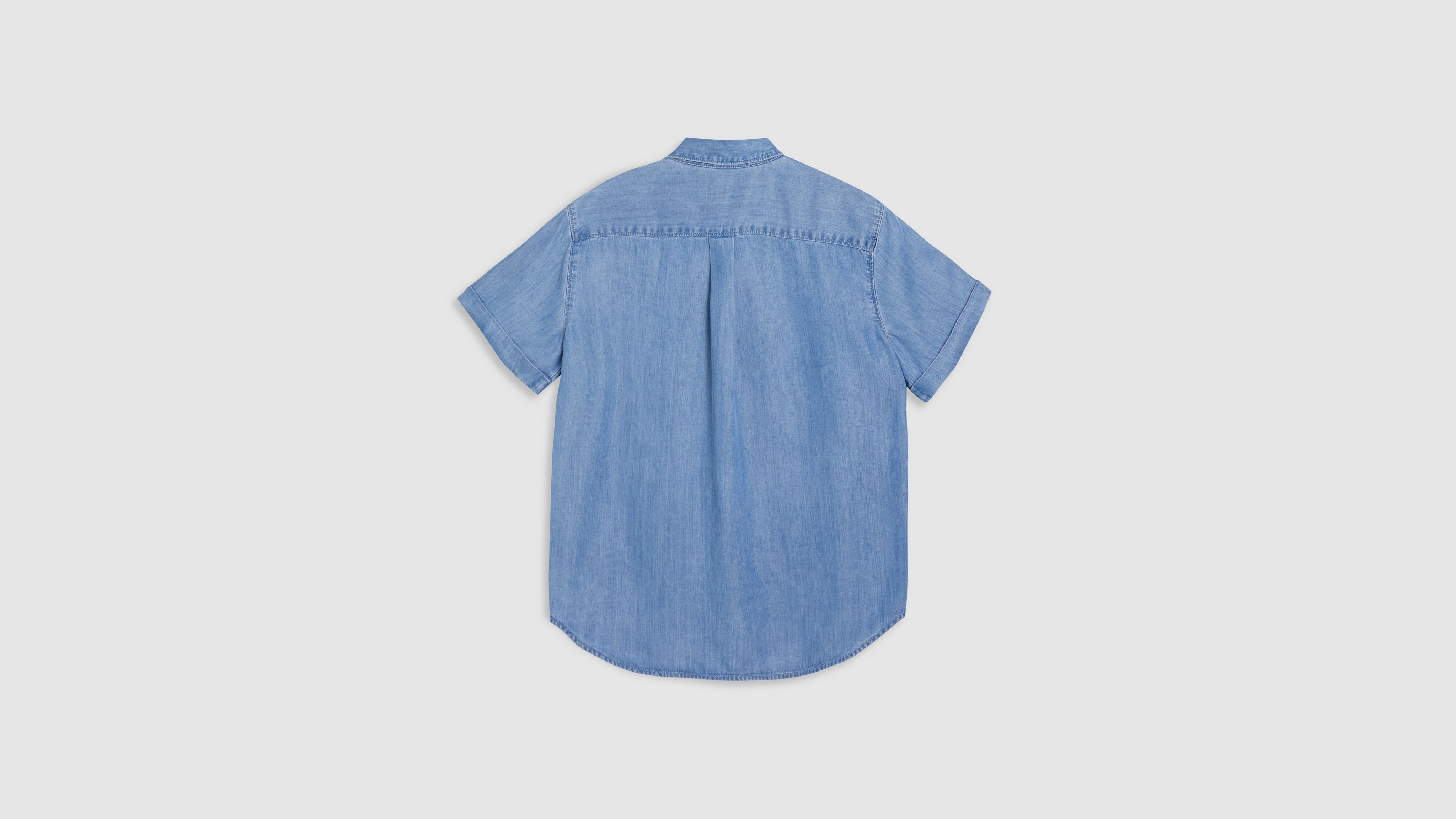 Chemise Manche Courte Femme Crop Top Blanc Manche Longue Blouse Blanche